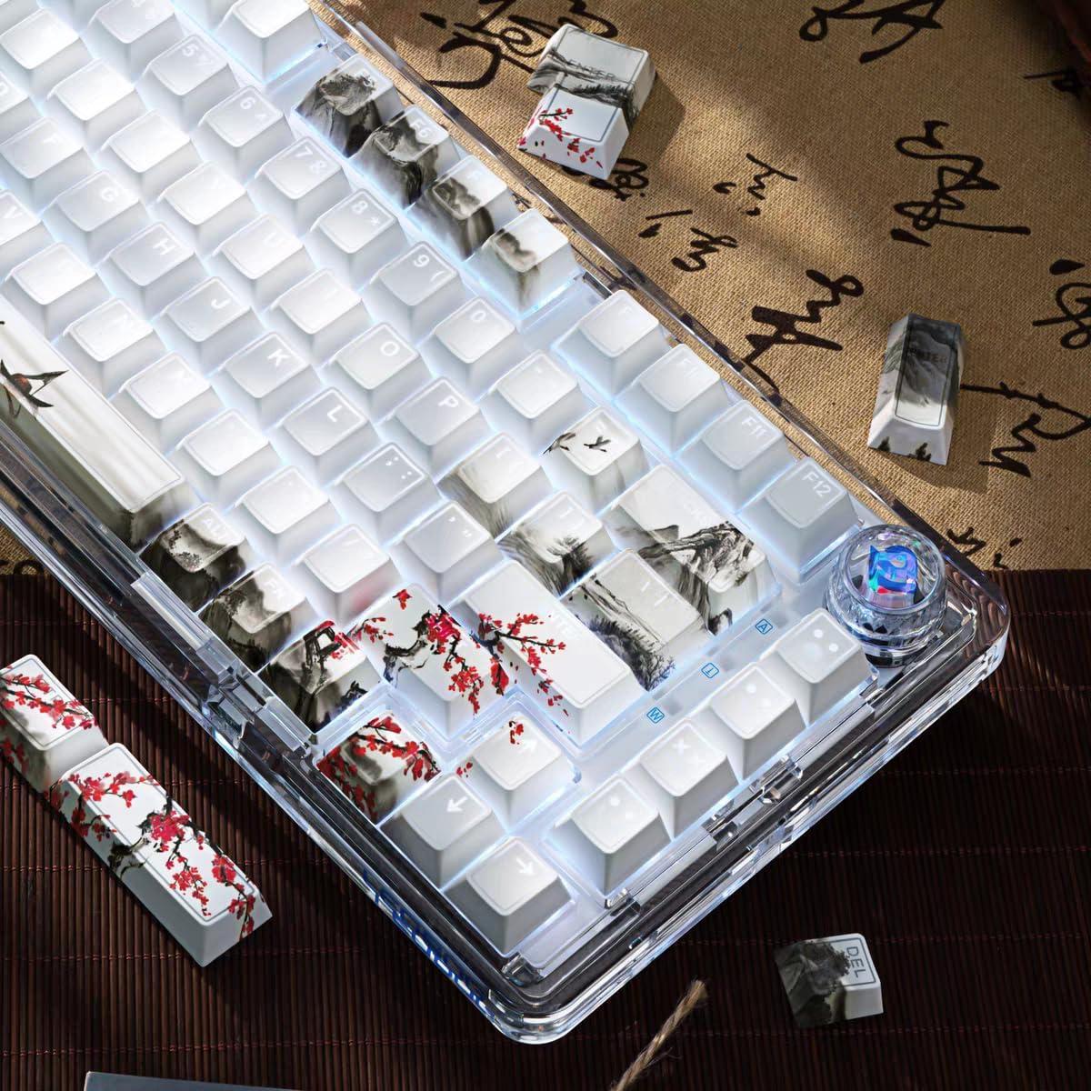 Juego de Teclas PBT Brillantes Sumgsn 142 Teclas Cherry MX