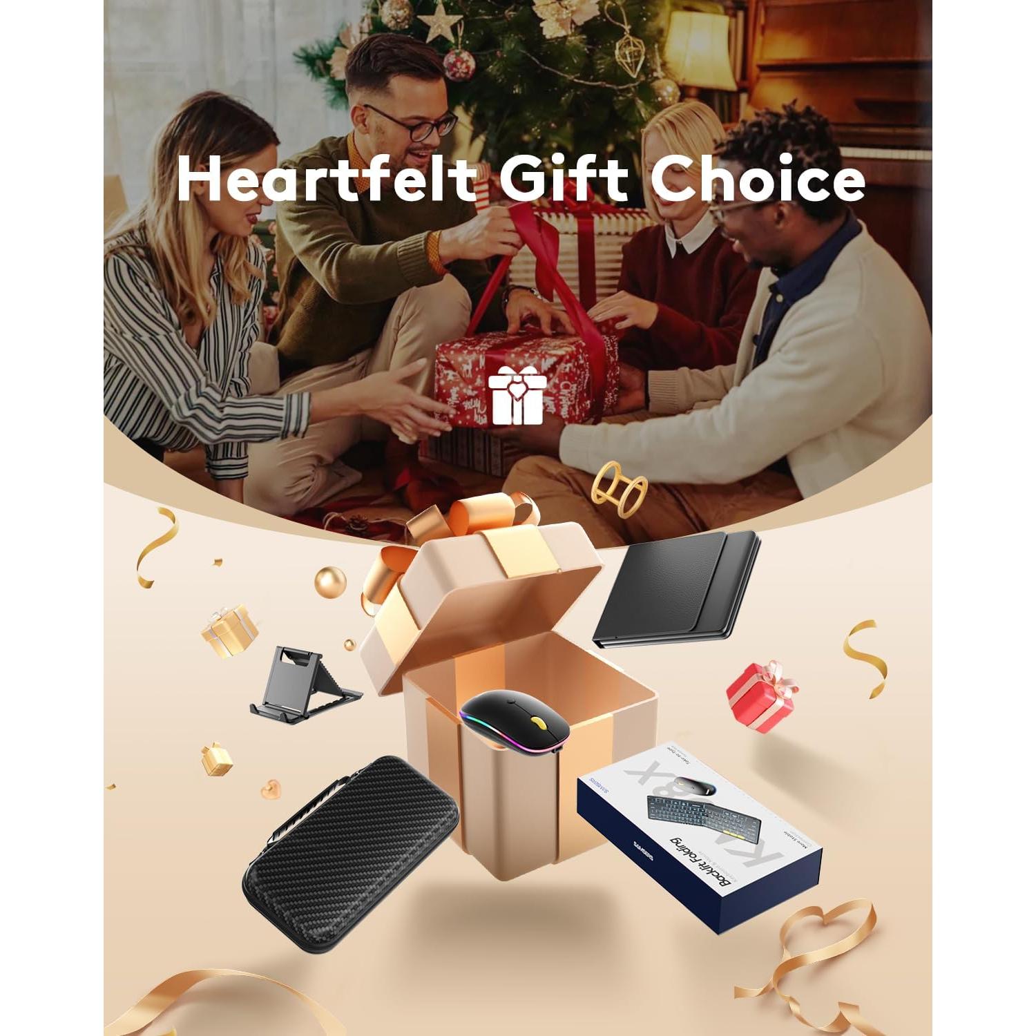 Combo Teclado y Ratón Plegables Samsers KM08X Retroiluminado