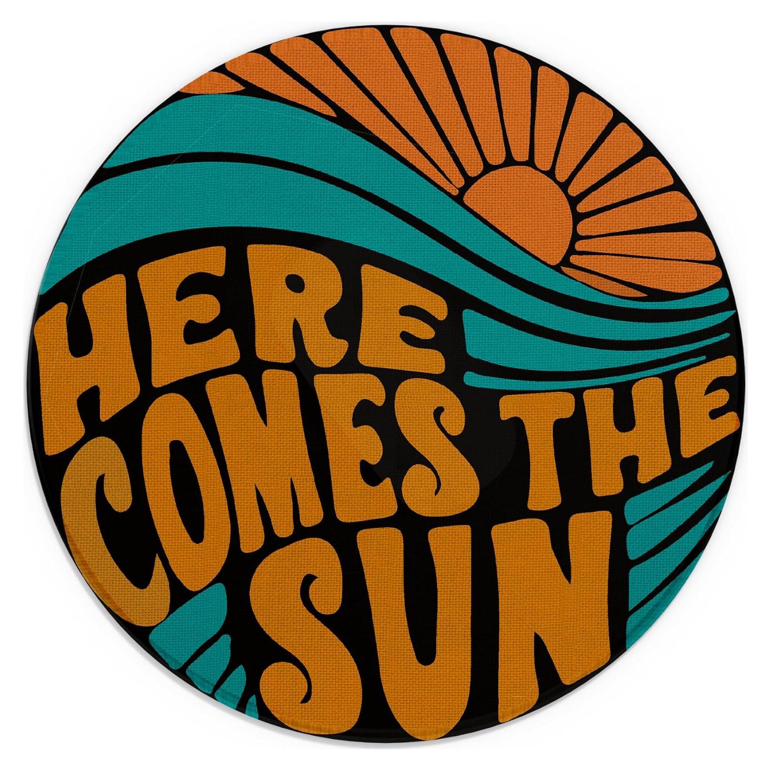 Alfombrilla de Ratón ZNGFON Boho Vintage 20.1 cm Antideslizante