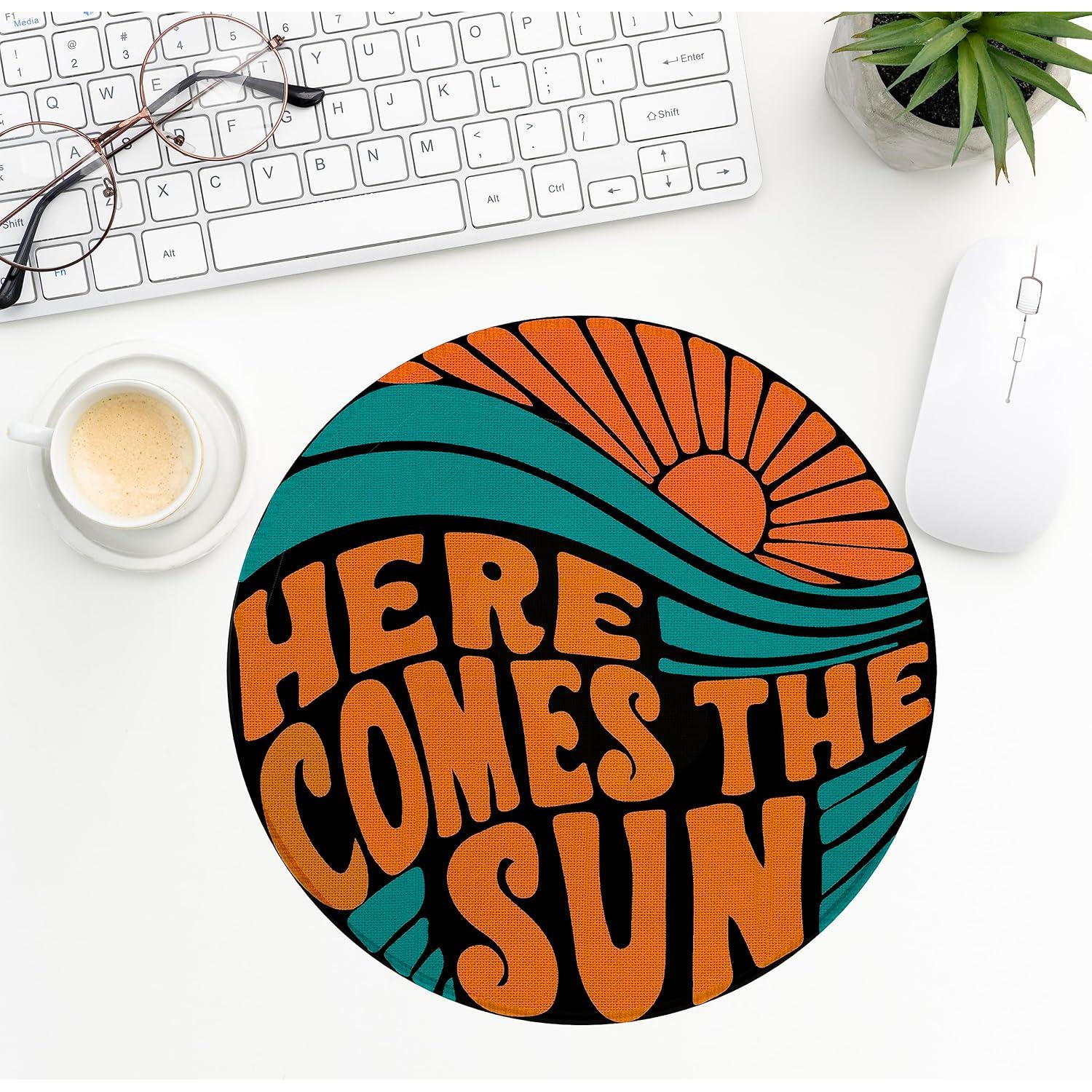 Alfombrilla de Ratón ZNGFON Boho Vintage 20.1 cm Antideslizante