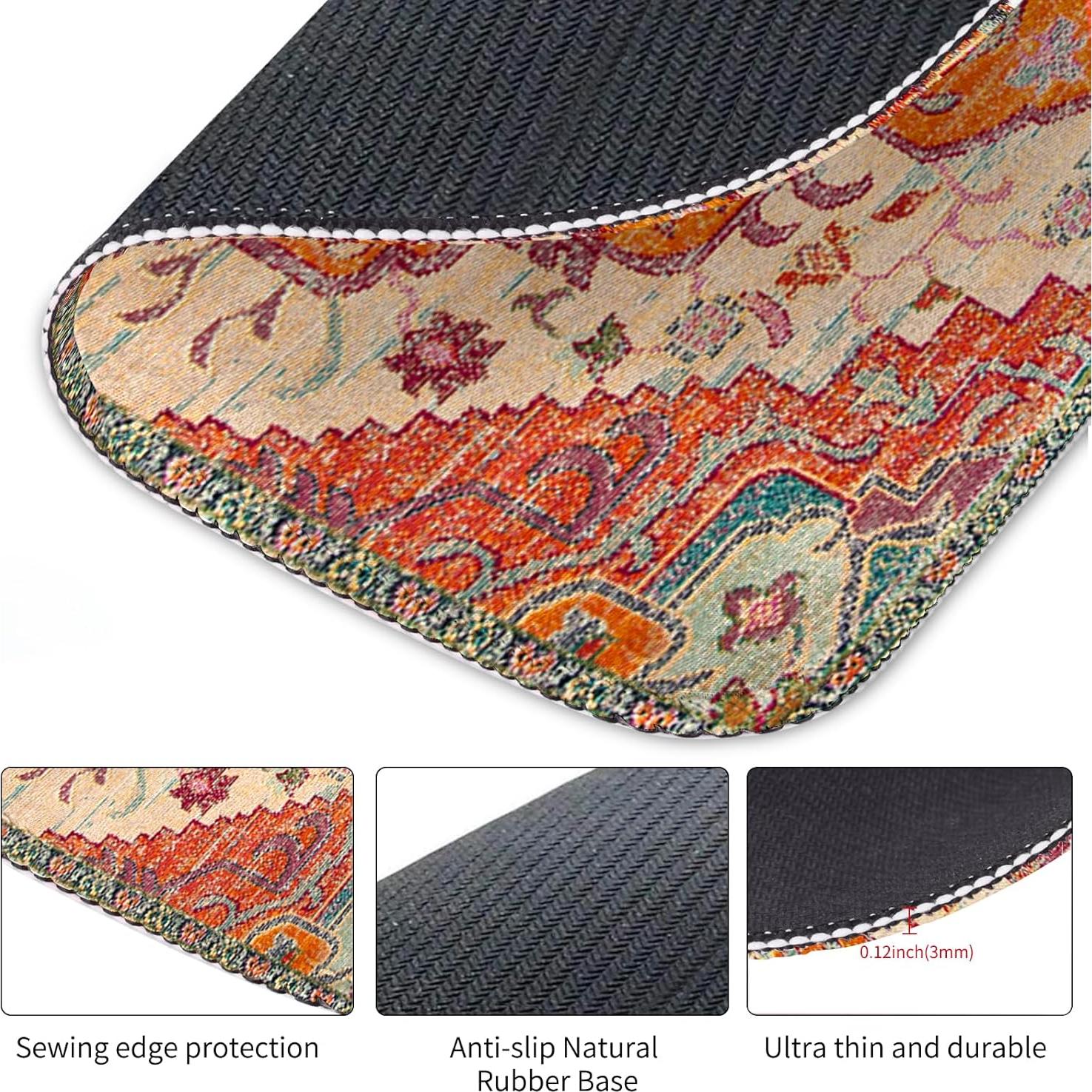 Alfombrilla de Ratón Boho Vintage Seorsok 24x20cm Antideslizante