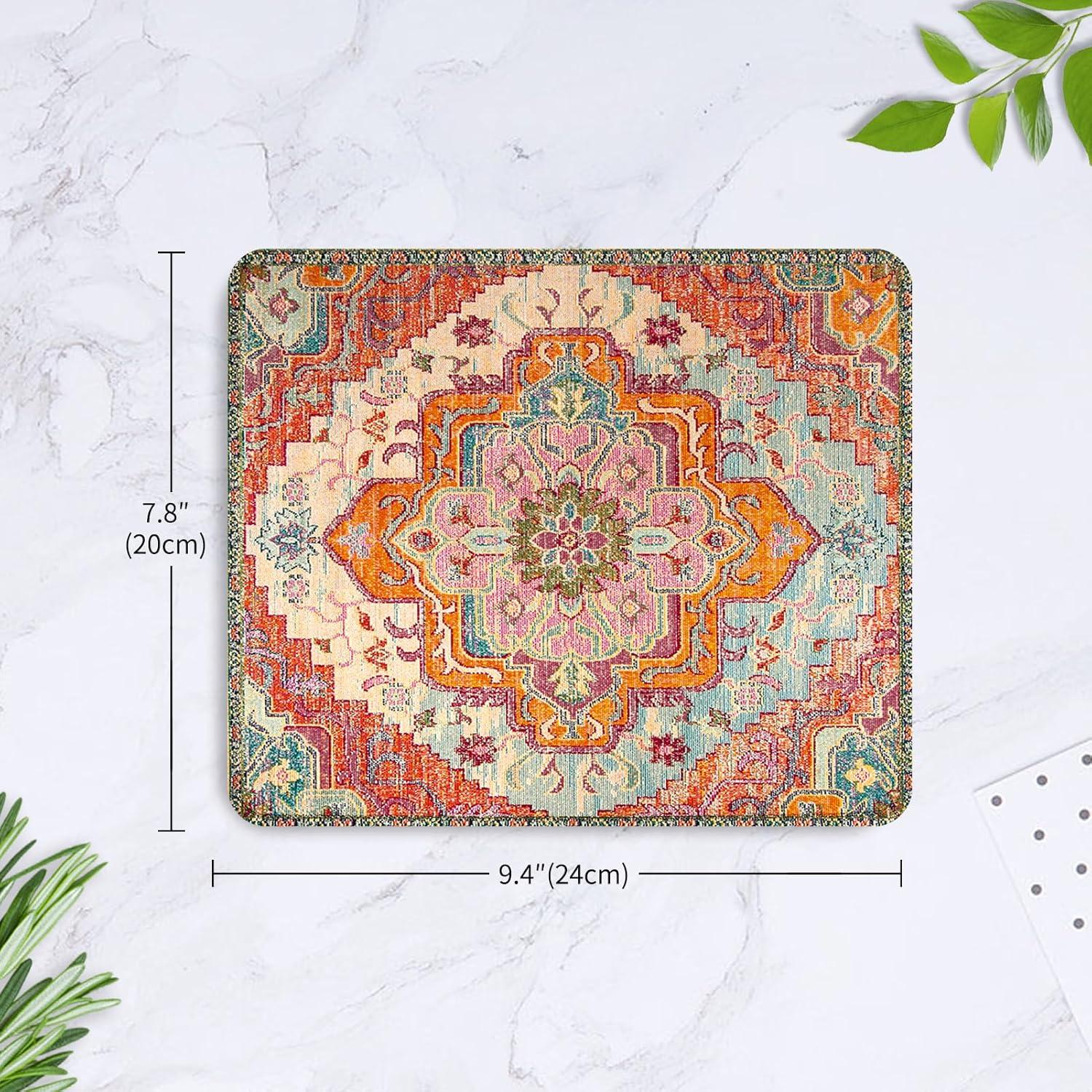 Alfombrilla de Ratón Boho Vintage Seorsok 24x20cm Antideslizante