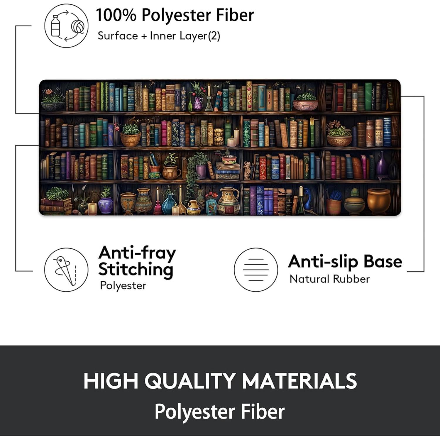 Alfombrilla de Ratón VANZEV Bookshelf 80 cm x 30 cm Antideslizante