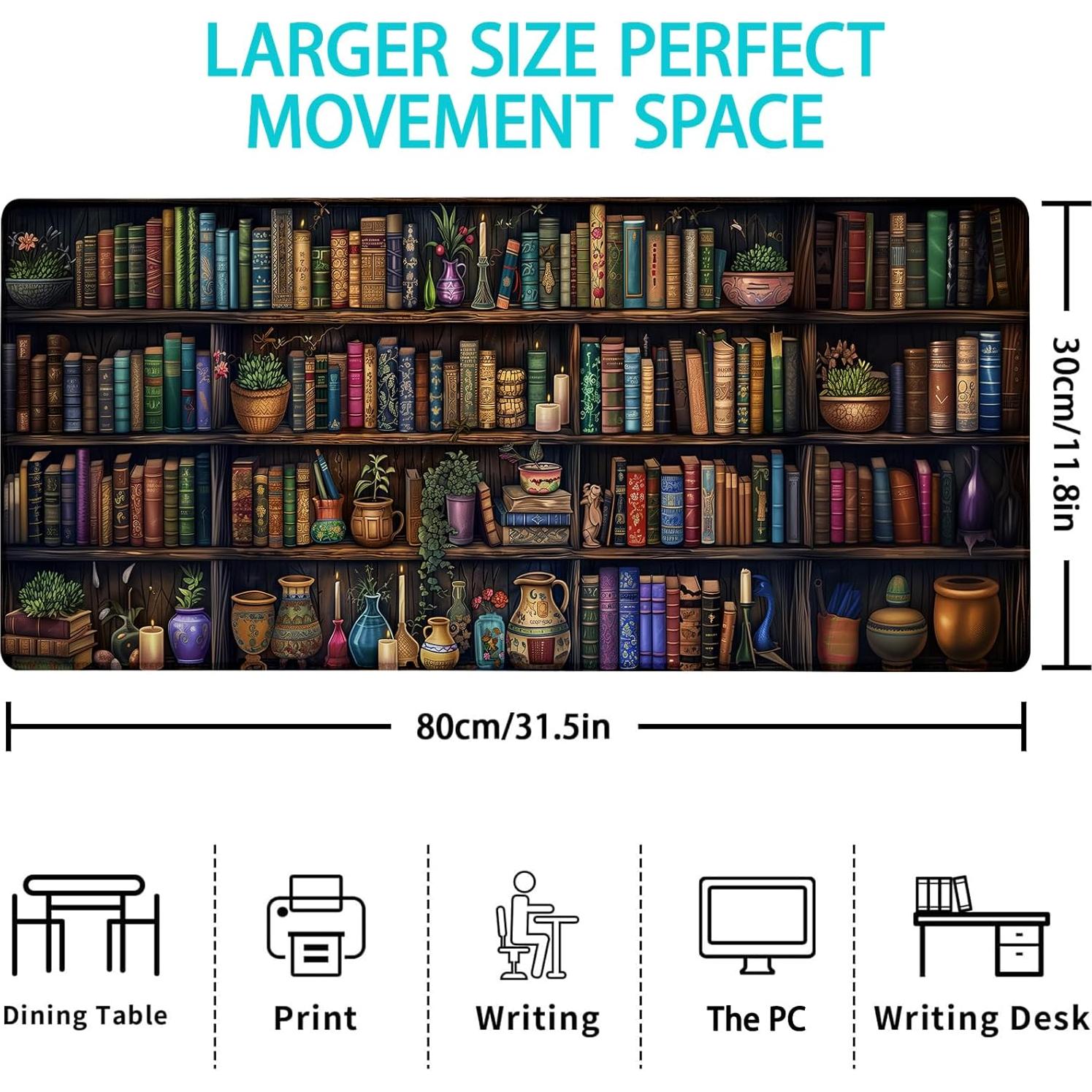 Alfombrilla de Ratón VANZEV Bookshelf 80 cm x 30 cm Antideslizante