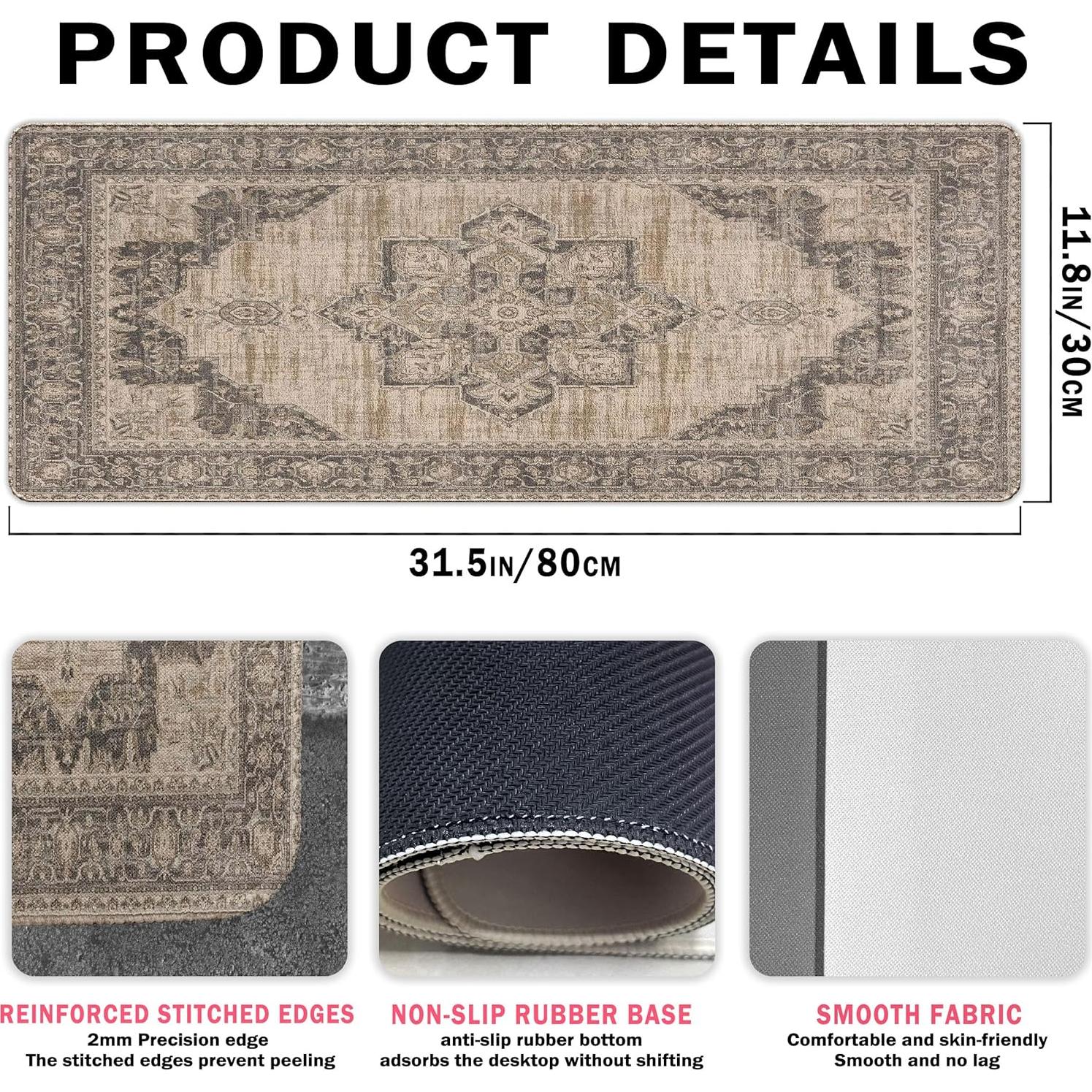 Alfombrilla de Ratón Grande UTELKA Persa Vintage 30x80 cm