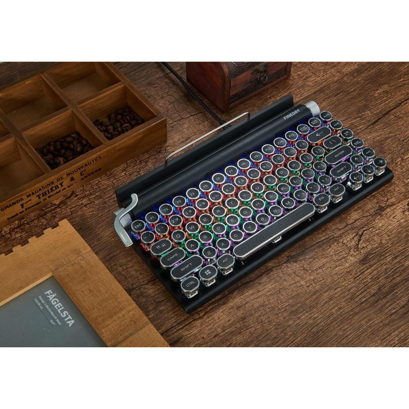 Teclado Mecánico Inalámbrico Bluetooth 83 Teclas - Antighosting Negro