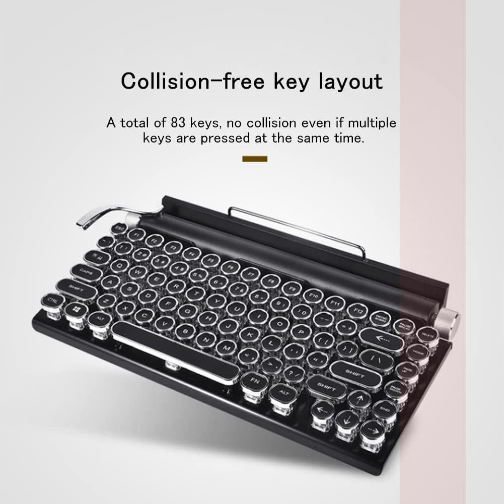 Teclado Mecánico Inalámbrico Bluetooth 83 Teclas - Antighosting Negro