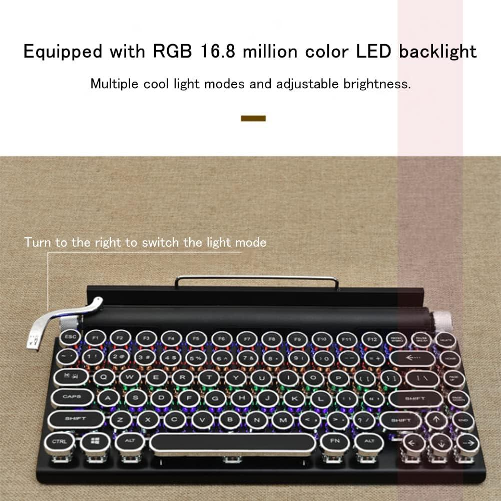 Teclado Mecánico Inalámbrico Bluetooth 83 Teclas - Antighosting Negro