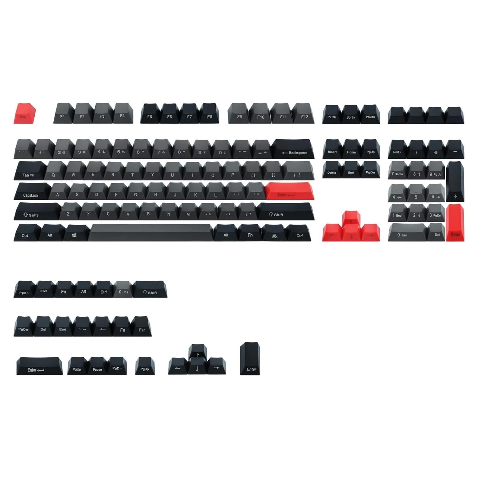 Juego de Teclas PBT Happy Balls ANSI 132 Piezas Perfil Cherry