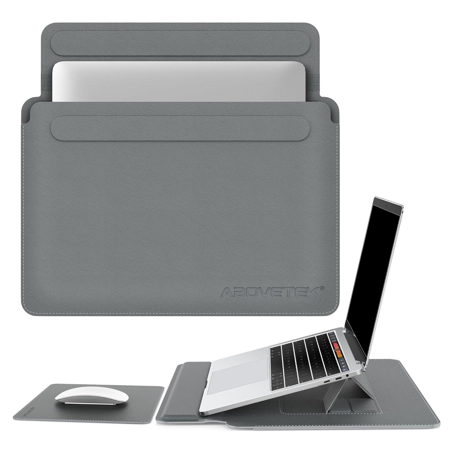 Funda para Laptop AboveTEK Gris 13-14" con Soporte Ergonómico