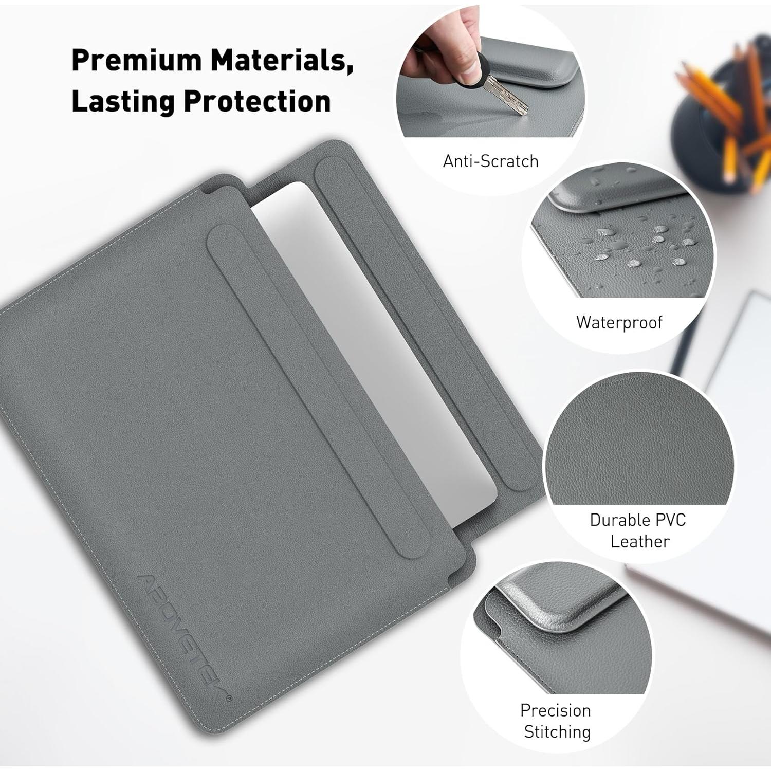 Funda para Laptop AboveTEK Gris 13-14" con Soporte Ergonómico