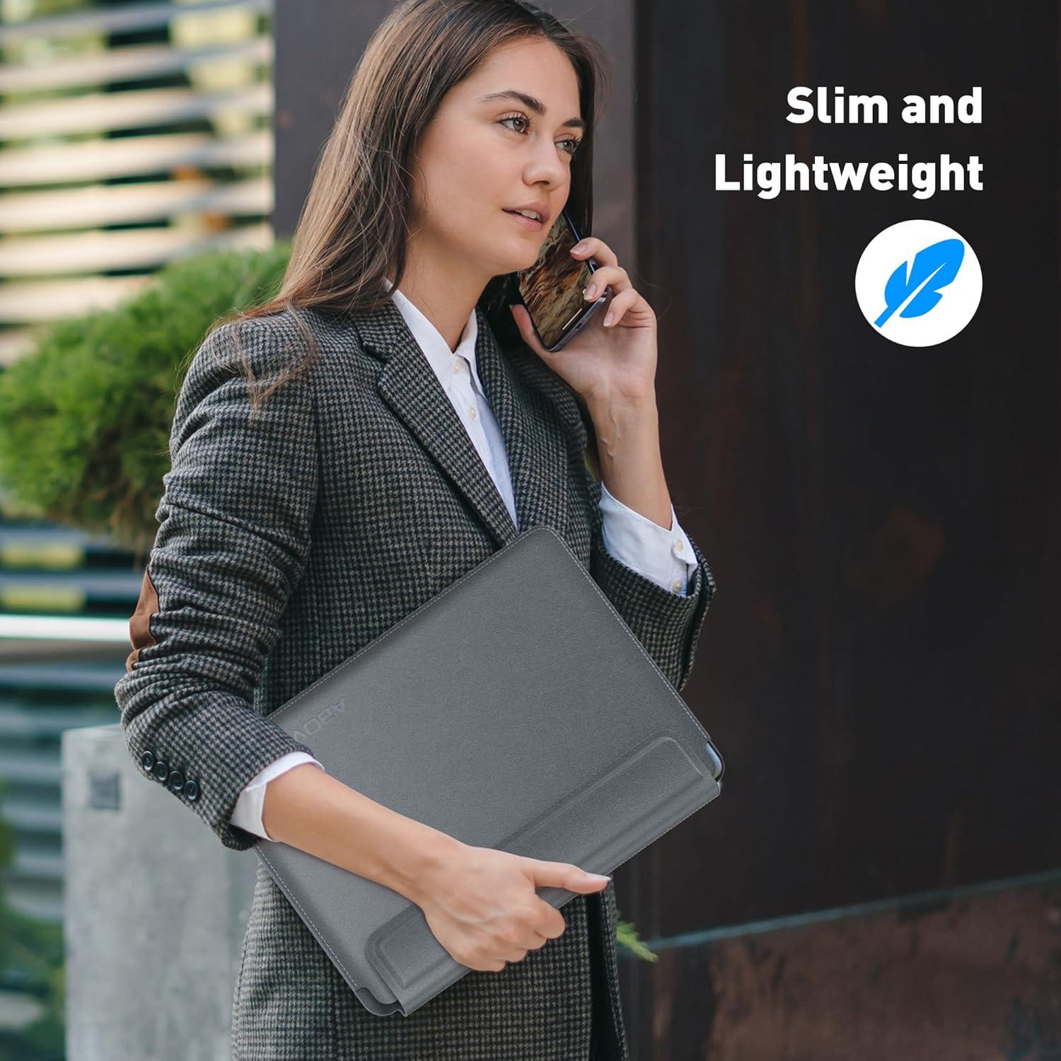 Funda para Laptop AboveTEK Gris 13-14" con Soporte Ergonómico