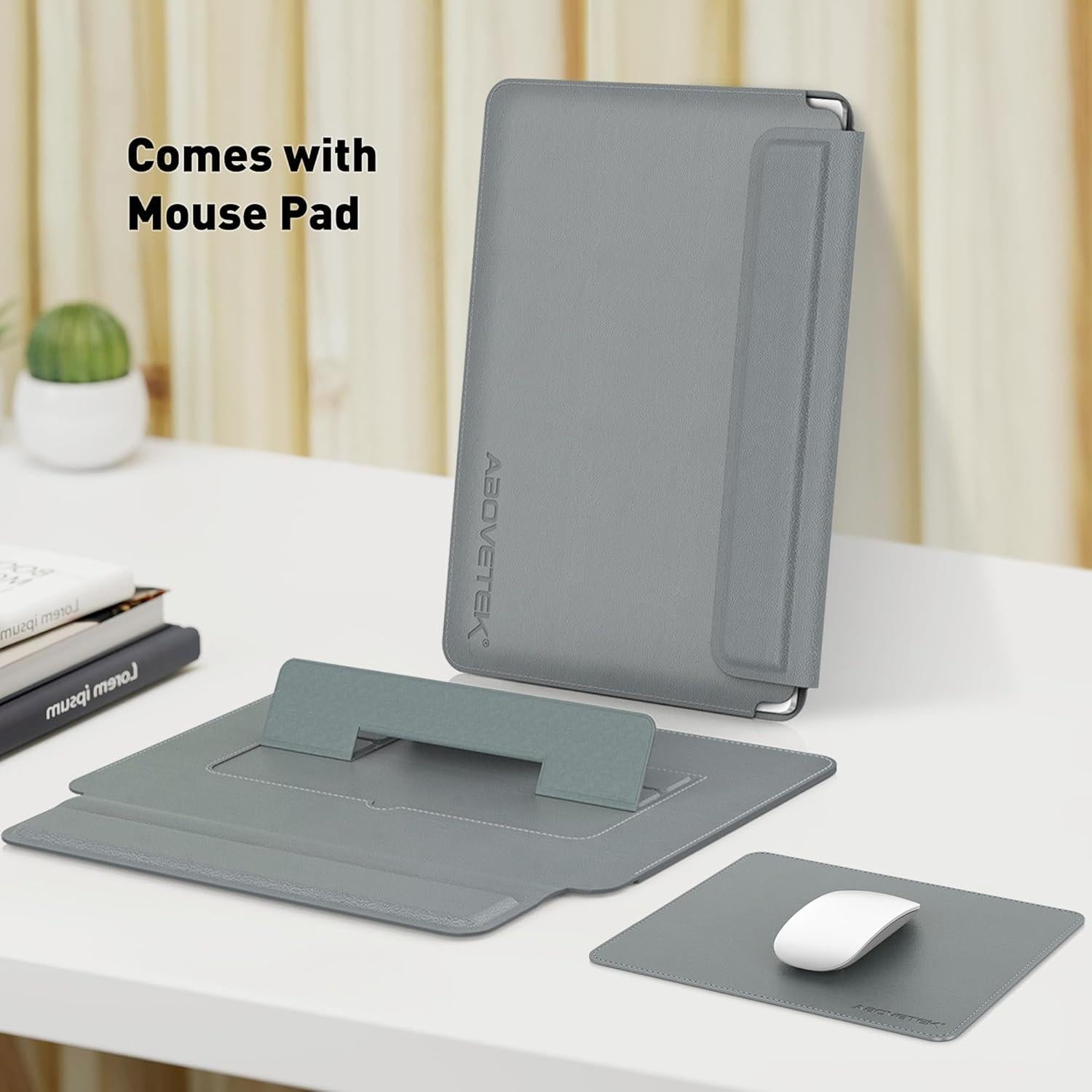 Funda para Laptop AboveTEK Gris 13-14" con Soporte Ergonómico
