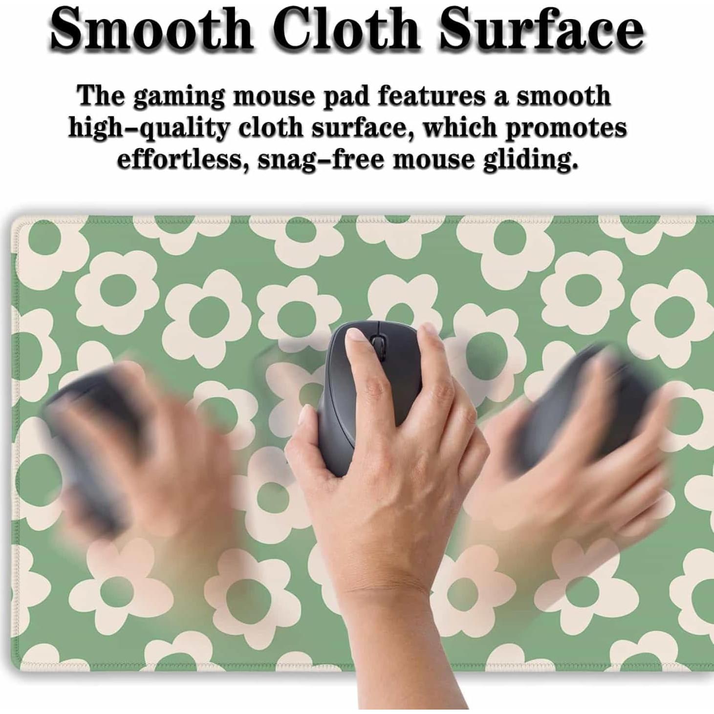 Alfombrilla de Ratón Grande Samgula Flores Vintage 90x40 cm