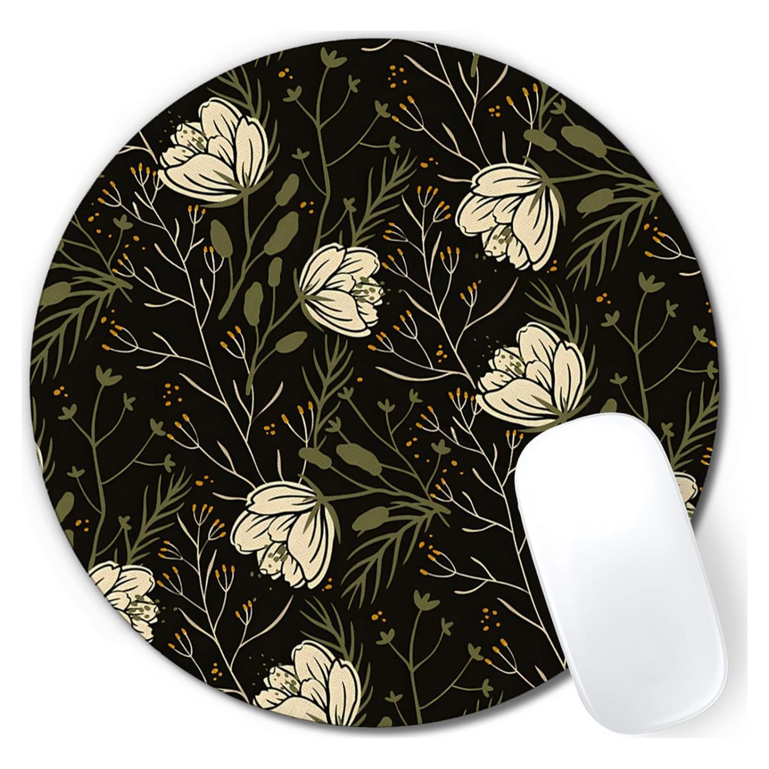 Alfombrilla de Ratón Nipil Floral Verde 20.1 cm Antideslizante