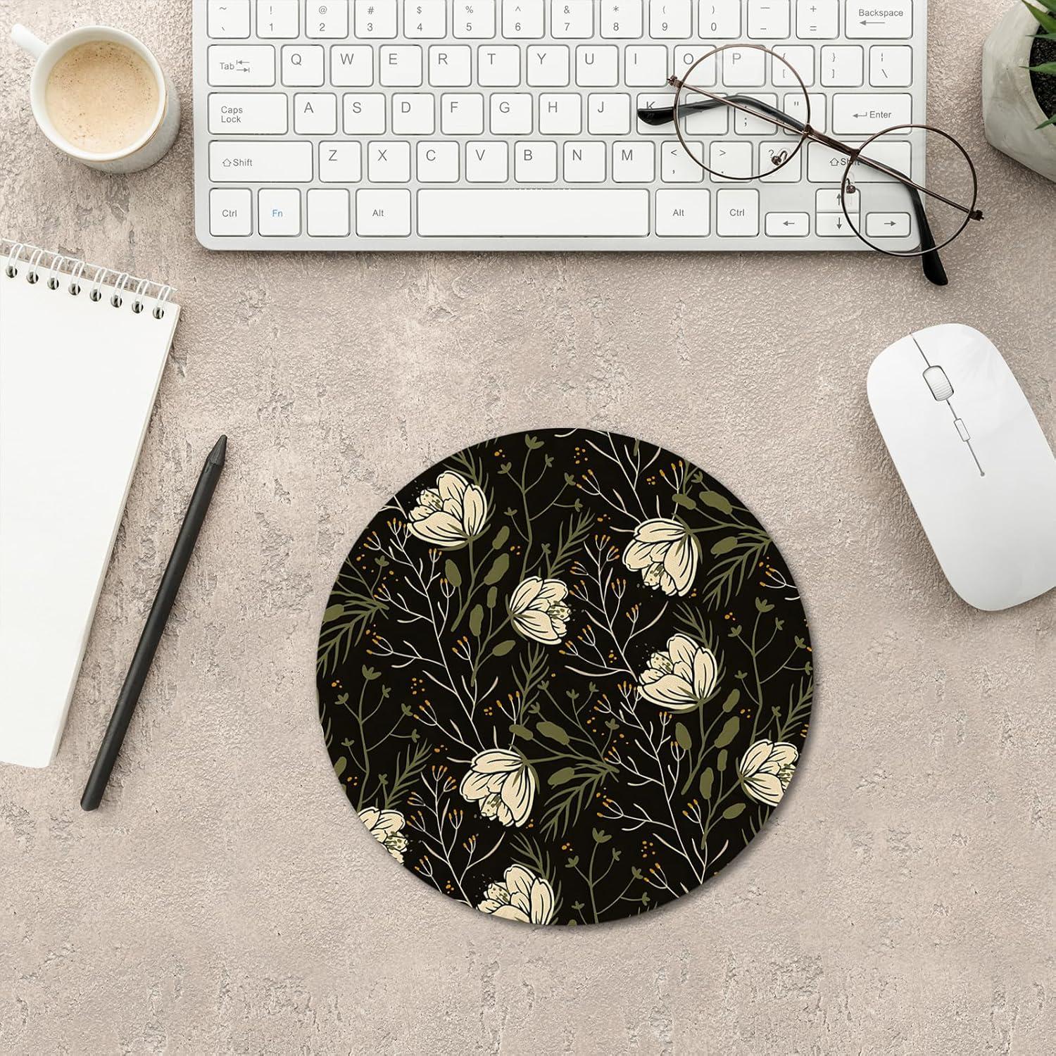 Alfombrilla de Ratón Nipil Floral Verde 20.1 cm Antideslizante