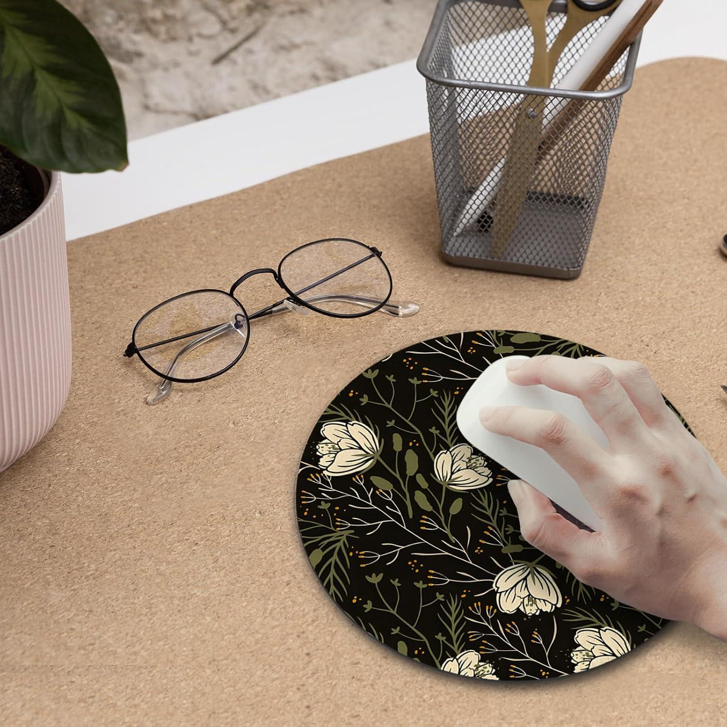 Alfombrilla de Ratón Nipil Floral Verde 20.1 cm Antideslizante