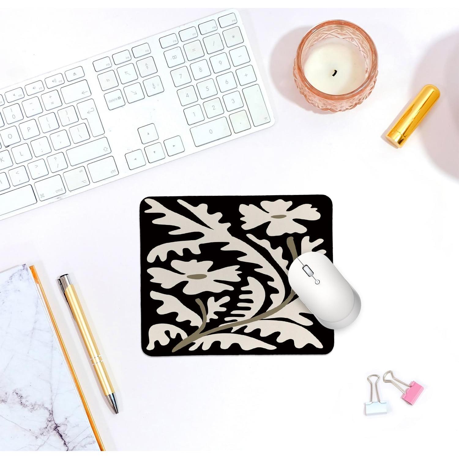 Alfombrilla de Ratón QIYUHOY Vintage Floral 24x20 cm