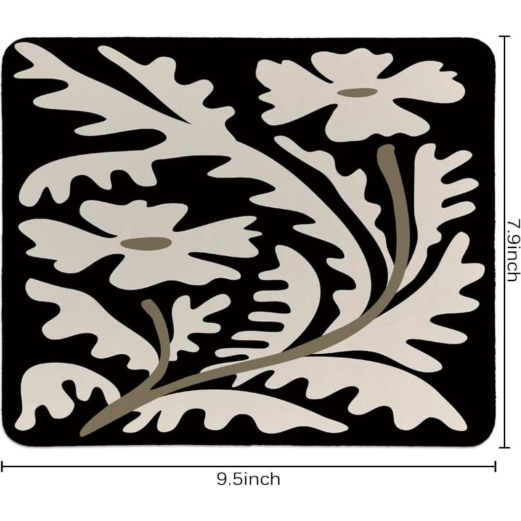 Alfombrilla de Ratón QIYUHOY Vintage Floral 24x20 cm