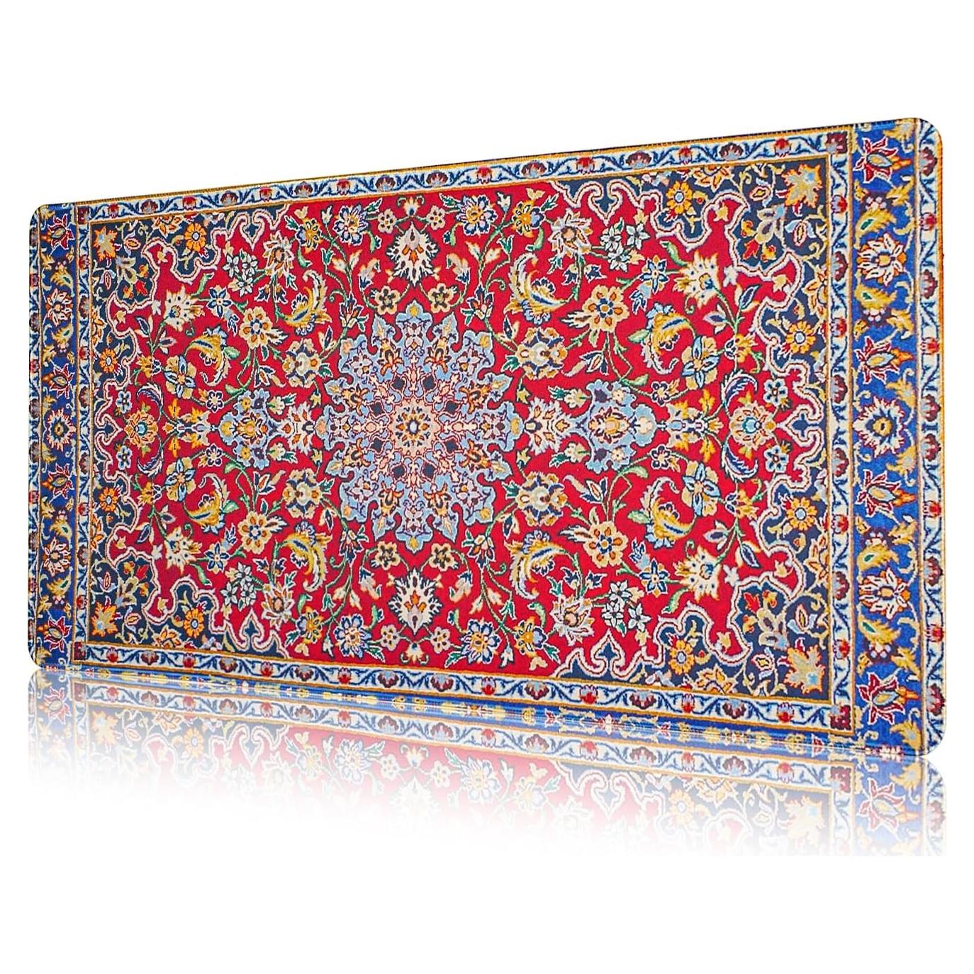 Alfombrilla de Ratón Grande Oldriverwu Rojo Persia 80x40cm