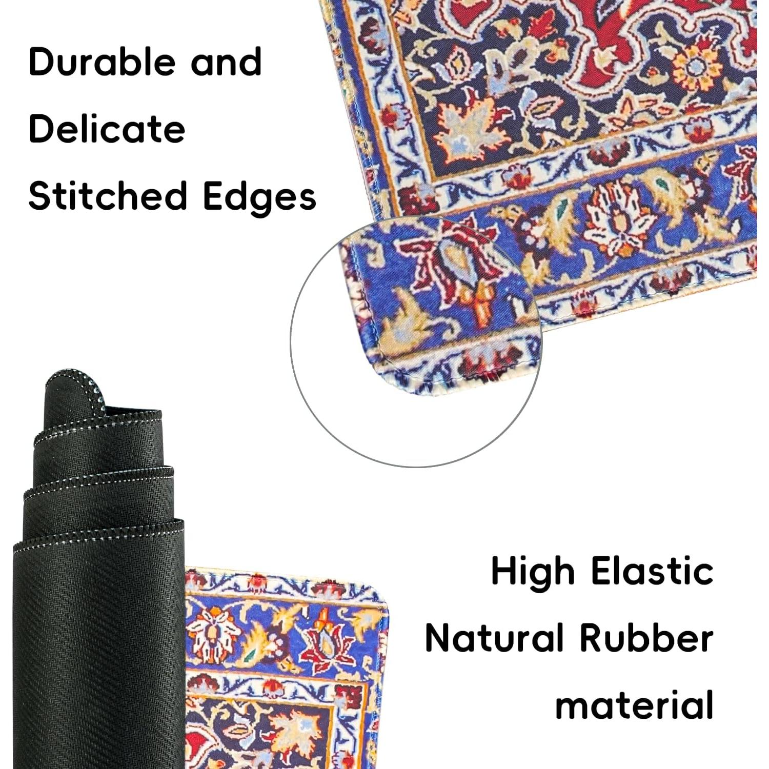 Alfombrilla de Ratón Grande Oldriverwu Rojo Persia 80x40cm