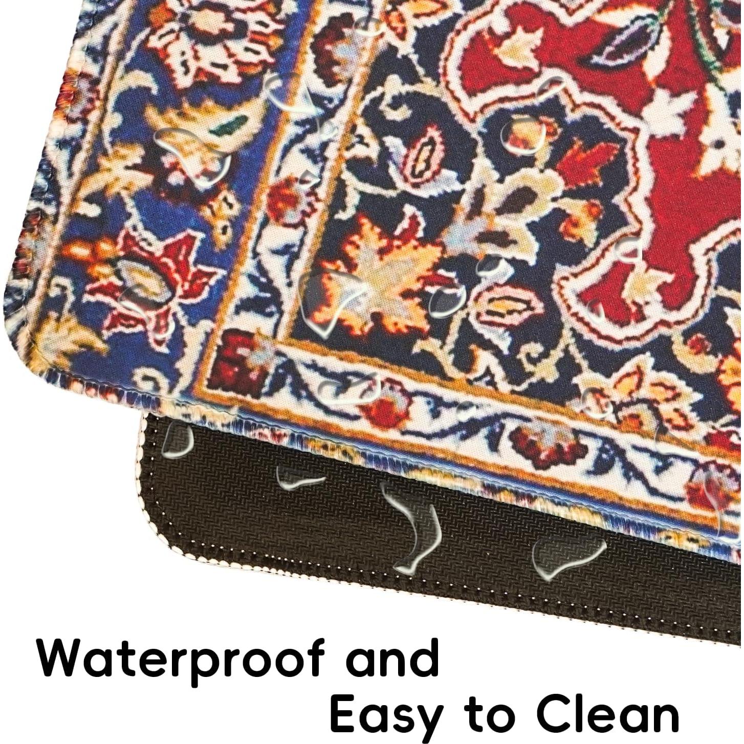 Alfombrilla de Ratón Grande Oldriverwu Rojo Persia 80x40cm