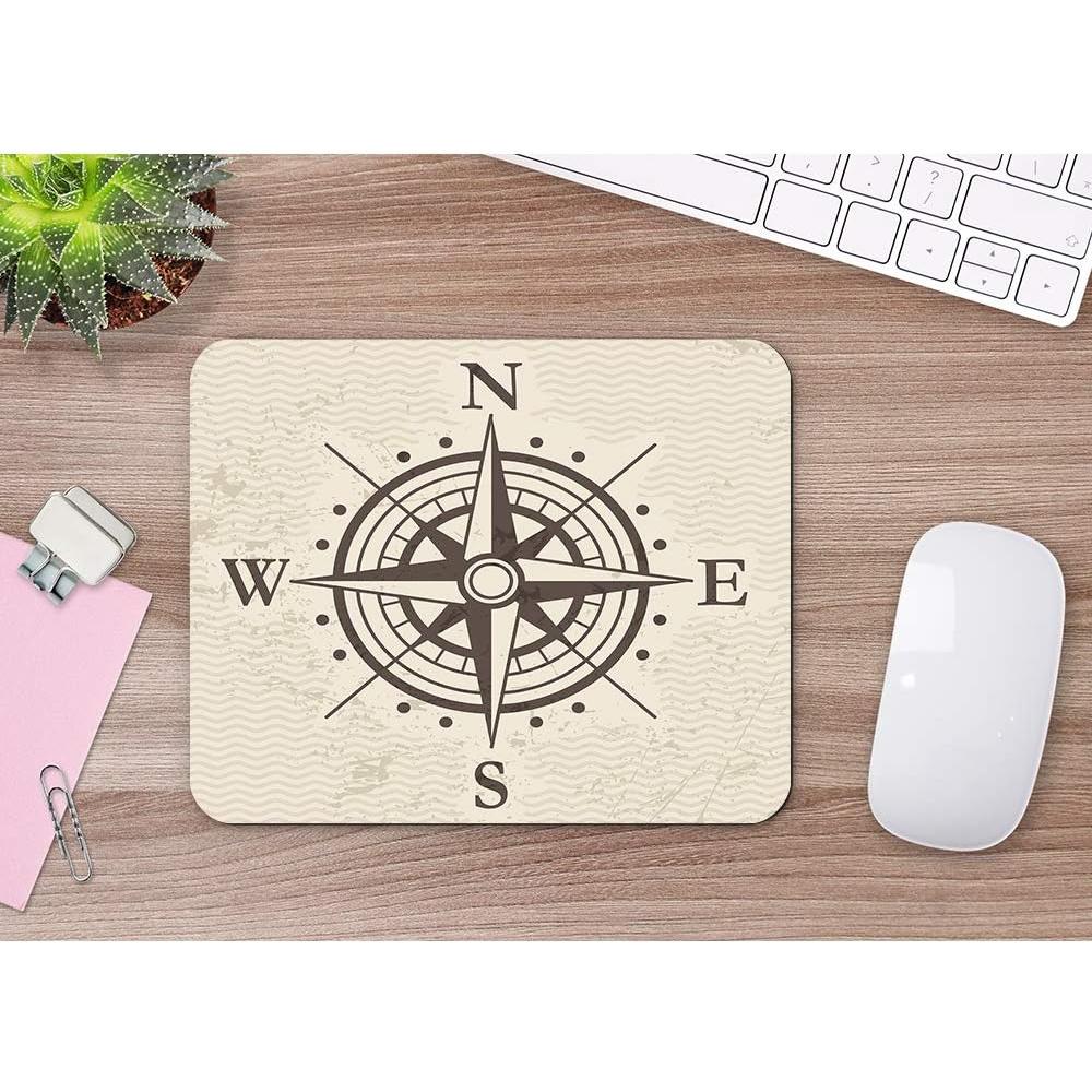 Alfombrilla de Ratón Moslion Vintage Mapa 20.1x24.1 cm