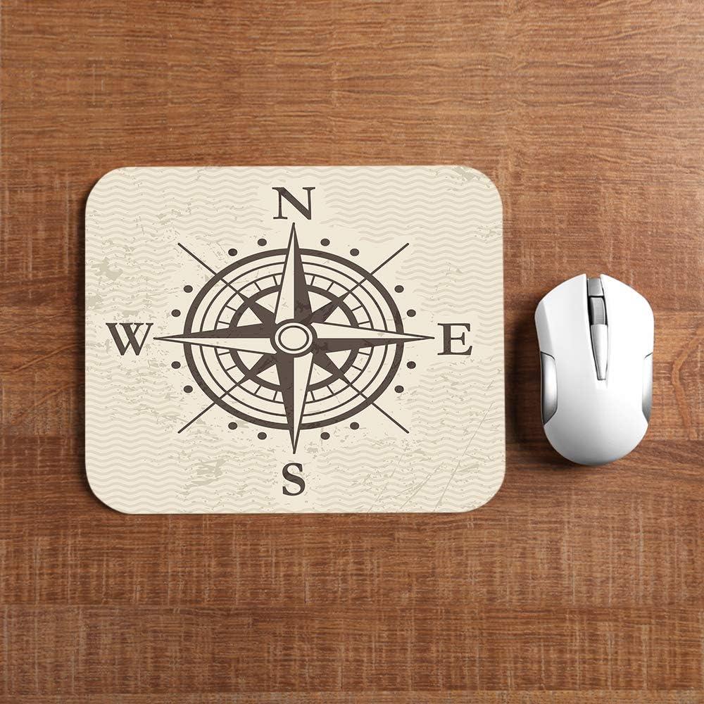 Alfombrilla de Ratón Moslion Vintage Mapa 20.1x24.1 cm