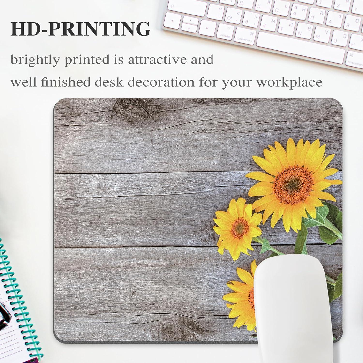 Alfombrilla de Ratón Floral Amarillo Oyanx1 24x20 cm Lavable