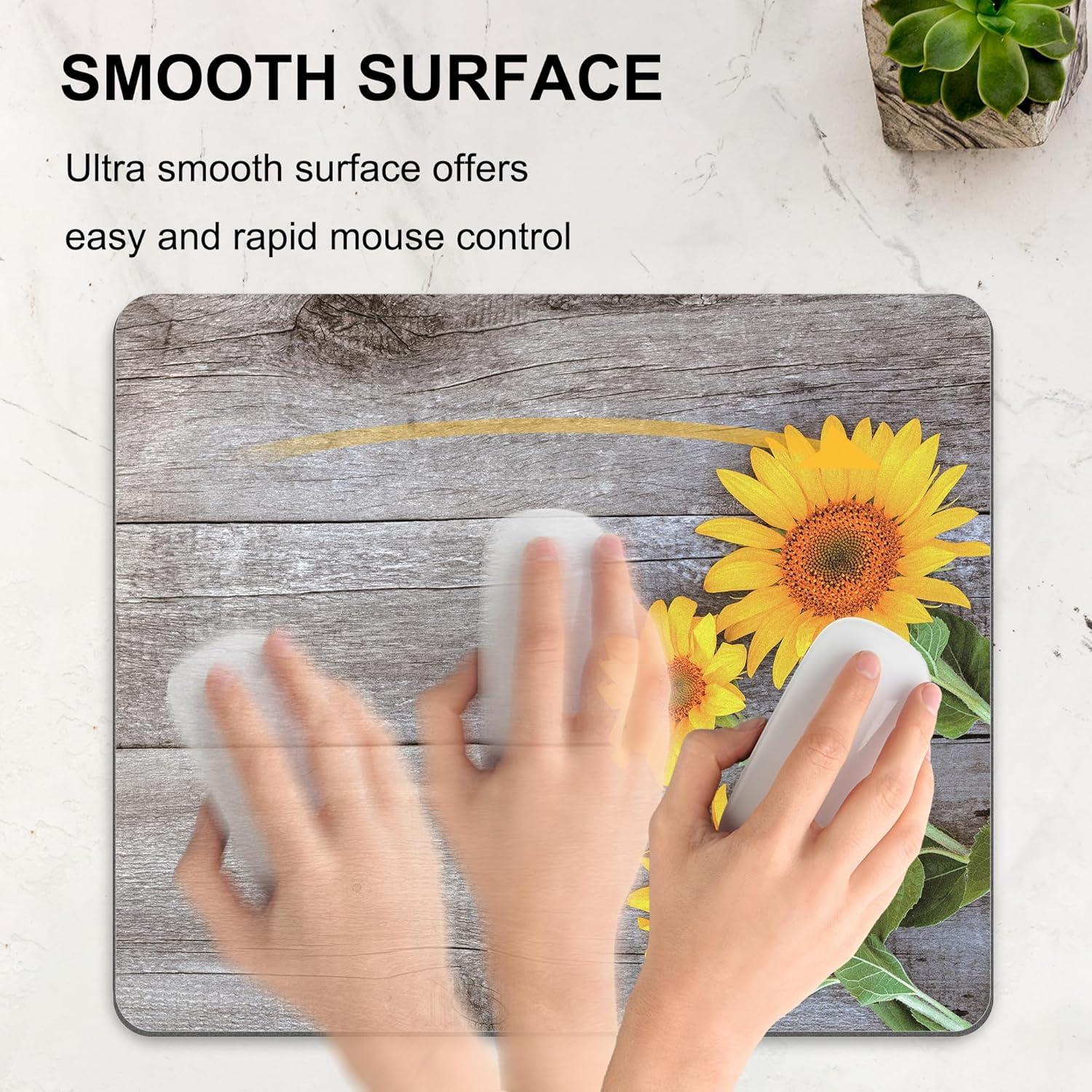 Alfombrilla de Ratón Floral Amarillo Oyanx1 24x20 cm Lavable