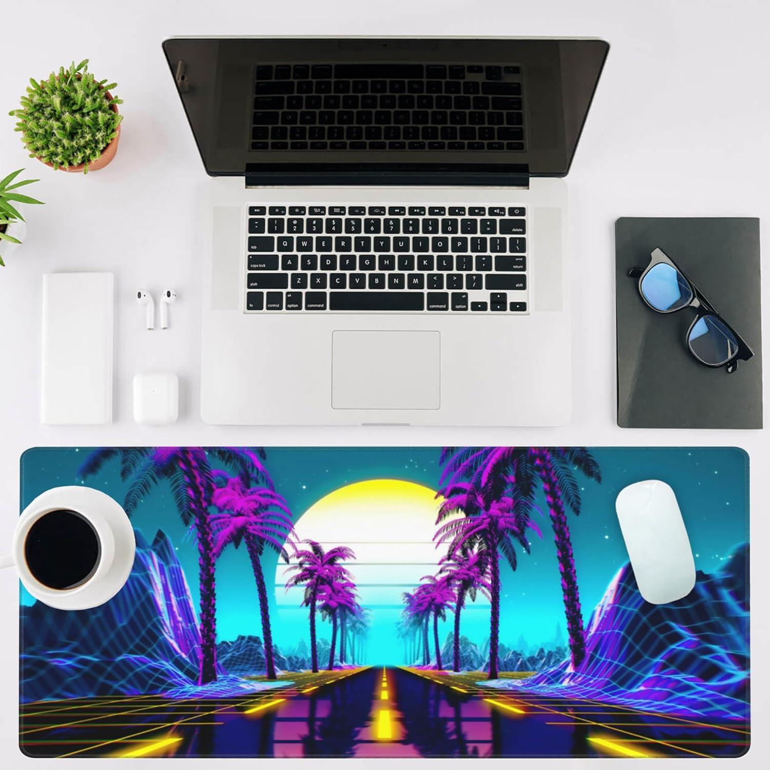 Alfombrilla de Ratón Gaming NIYLYNSYN 90x40 cm Antideslizante