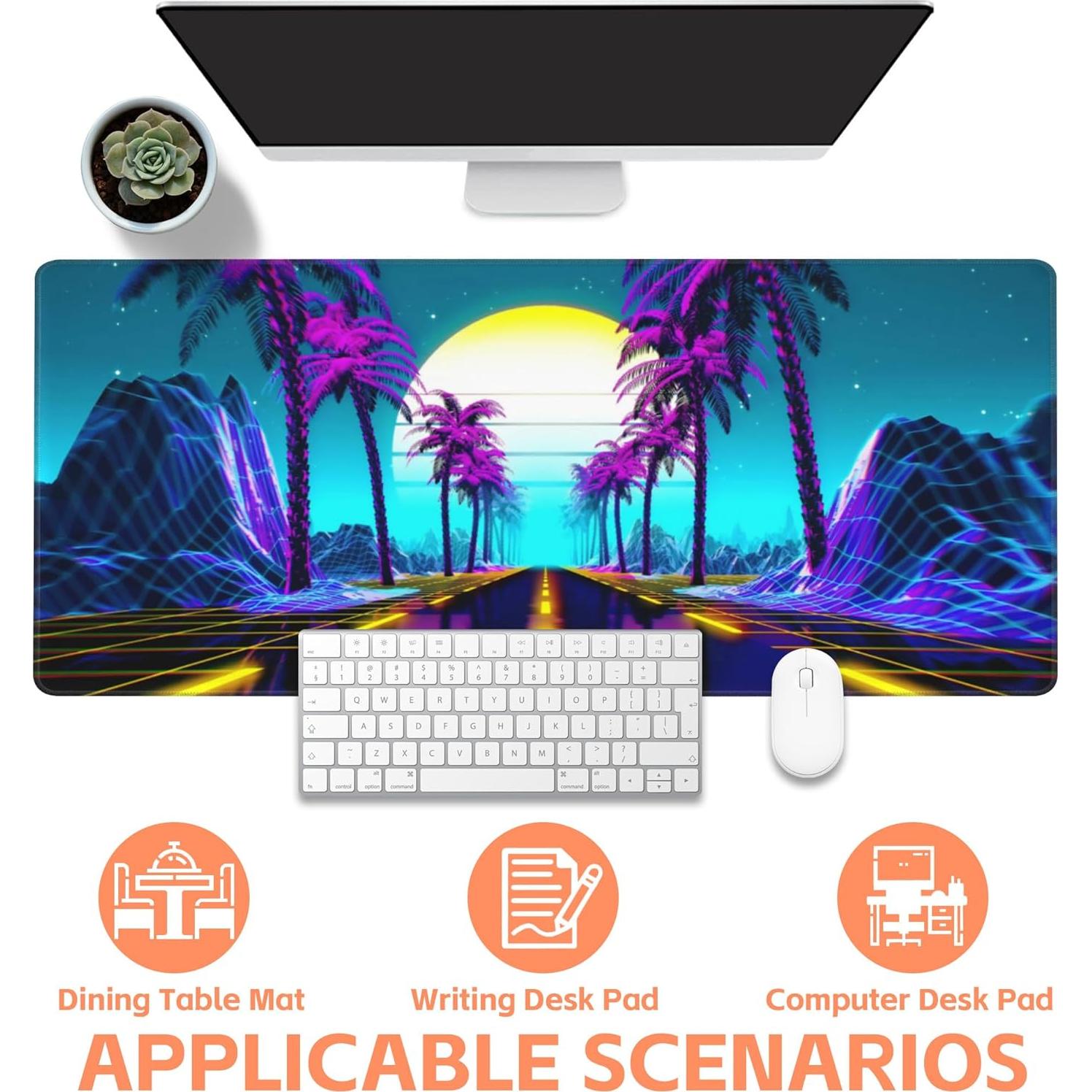 Alfombrilla de Ratón Gaming NIYLYNSYN 90x40 cm Antideslizante