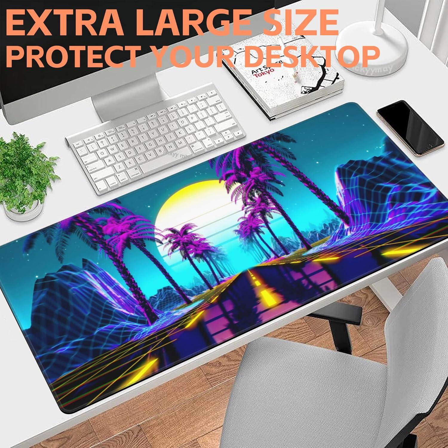 Alfombrilla de Ratón Gaming NIYLYNSYN 90x40 cm Antideslizante