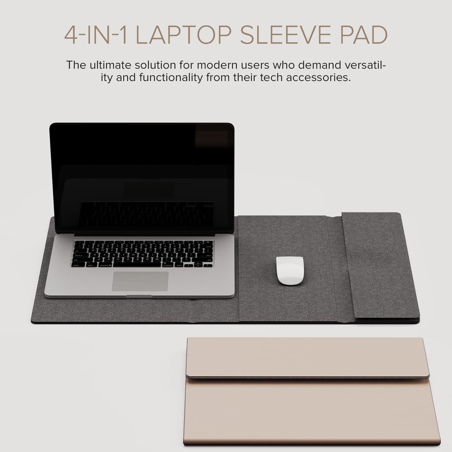 Funda Protectora Magnética POUT 4-en-1 para Laptop 38-40 cm