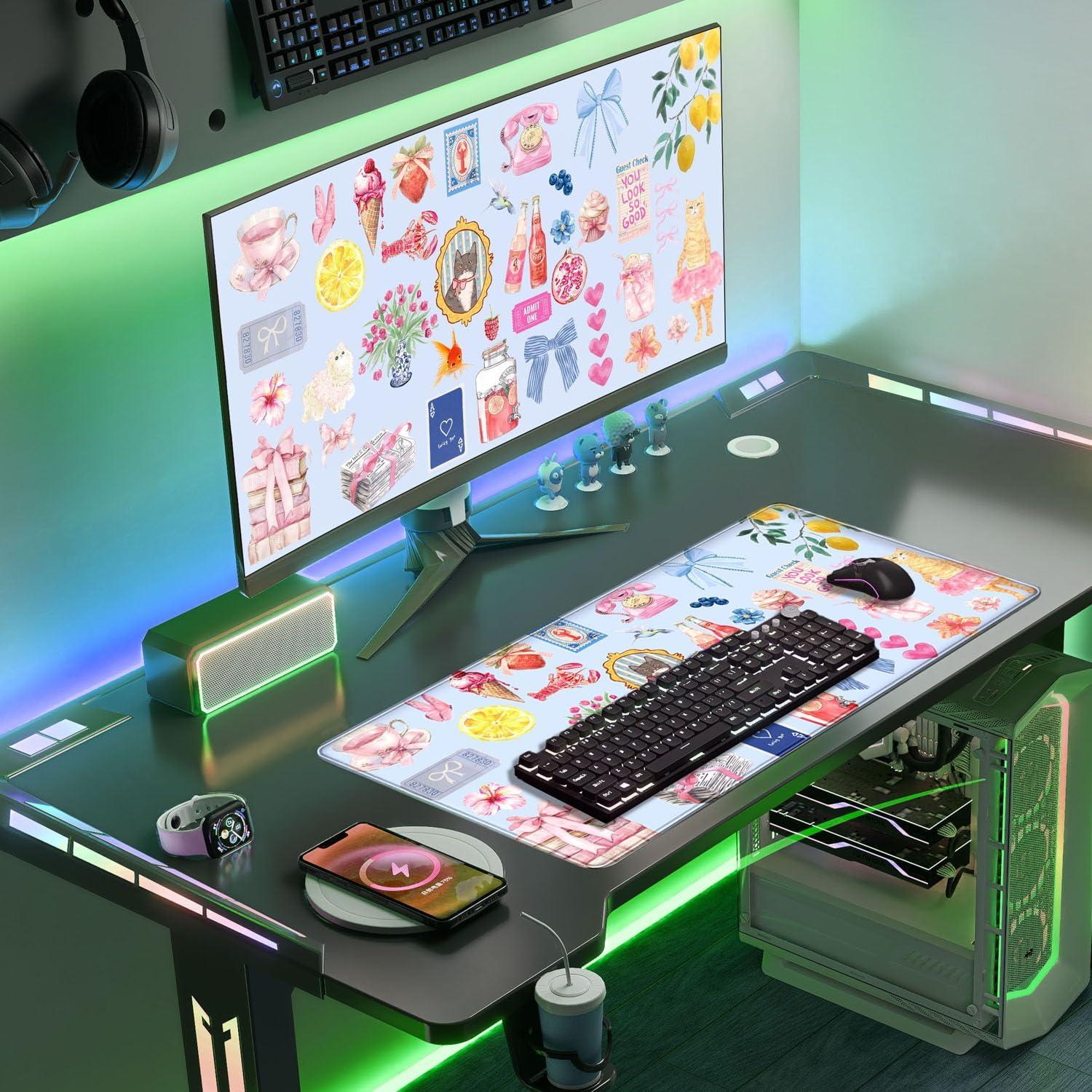 Alfombrilla de Escritorio Nasdalgias Retro 80x40cm Antideslizante