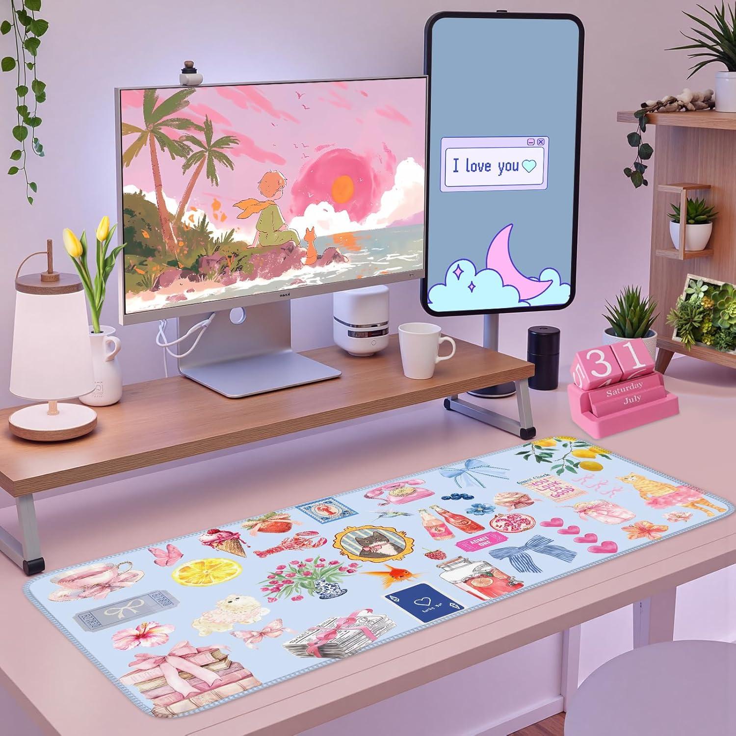 Alfombrilla de Escritorio Nasdalgias Retro 80x40cm Antideslizante