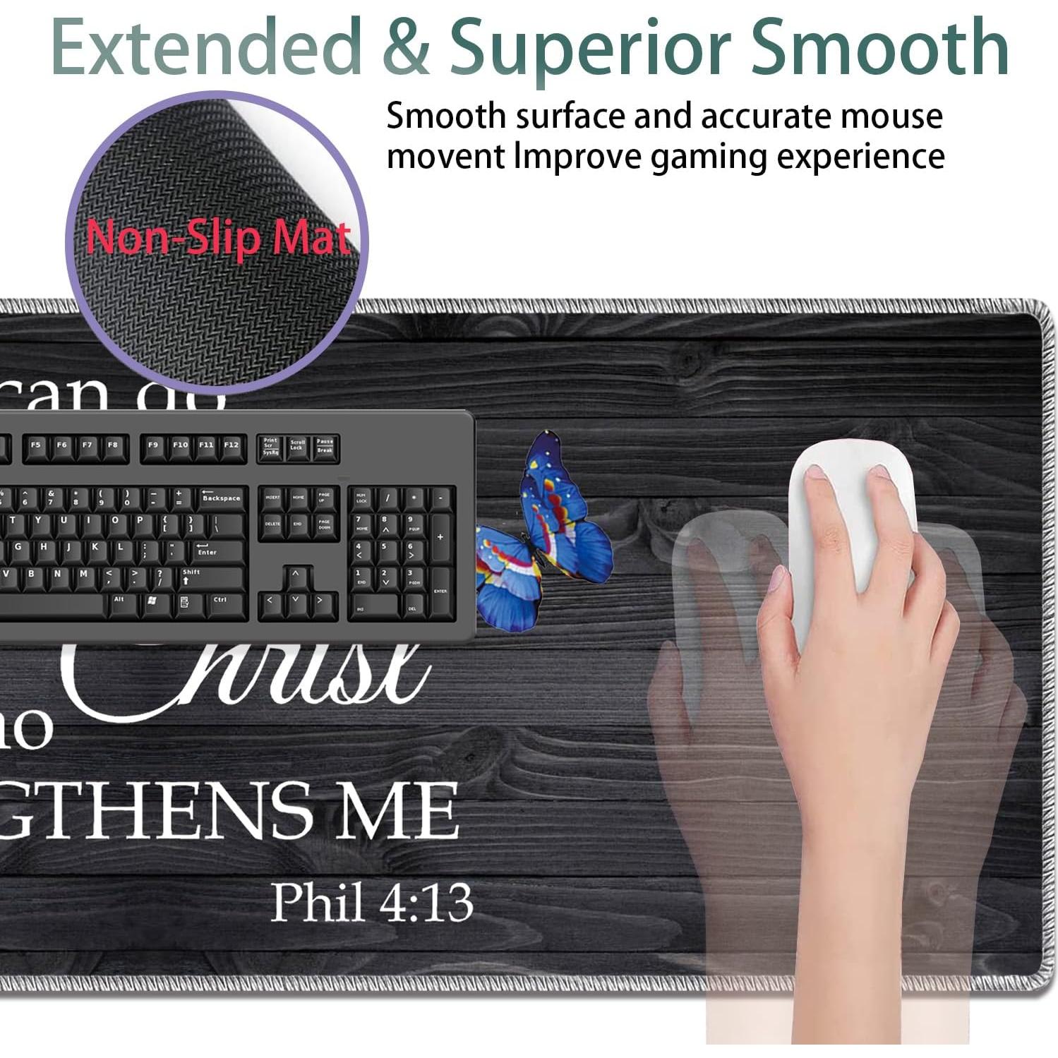 Alfombrilla de Ratón XXL VSHSEEOM + Reposamuñecas + Posavasos