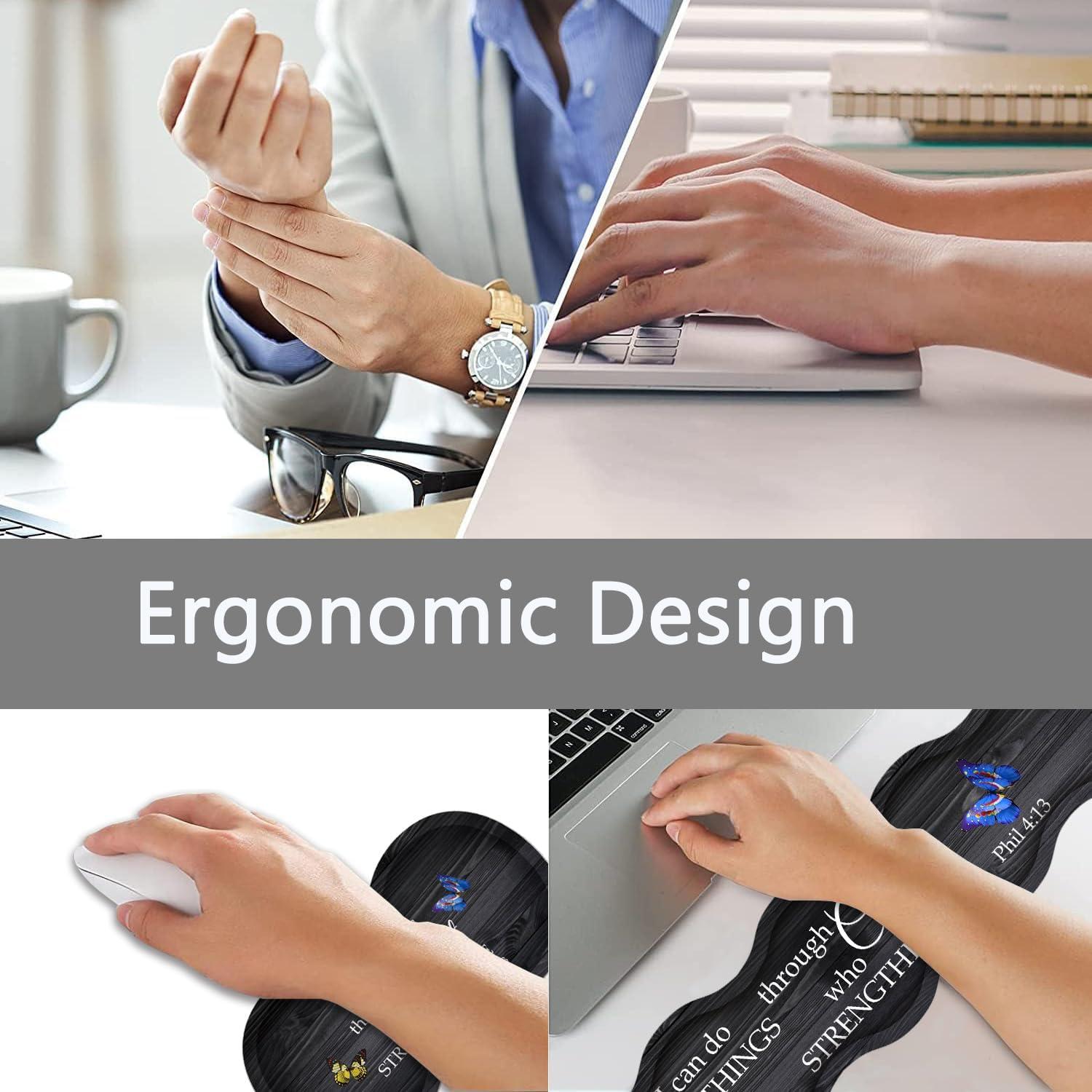 Alfombrilla de Ratón XXL VSHSEEOM + Reposamuñecas + Posavasos