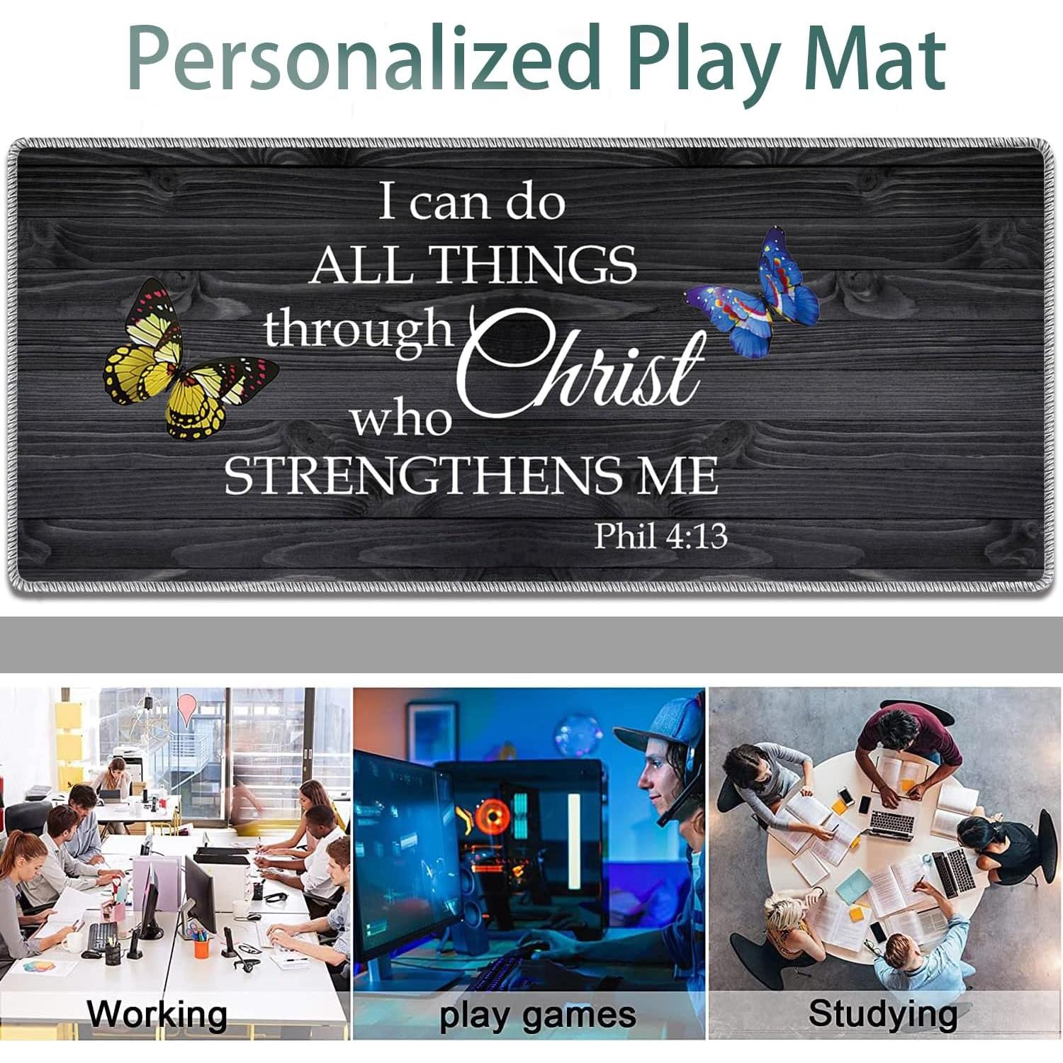 Alfombrilla de Ratón XXL VSHSEEOM + Reposamuñecas + Posavasos