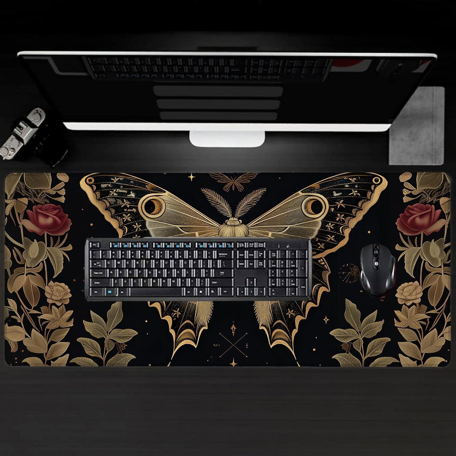 Alfombrilla de Ratón Grande VODRM Moth 80x30cm Antideslizante