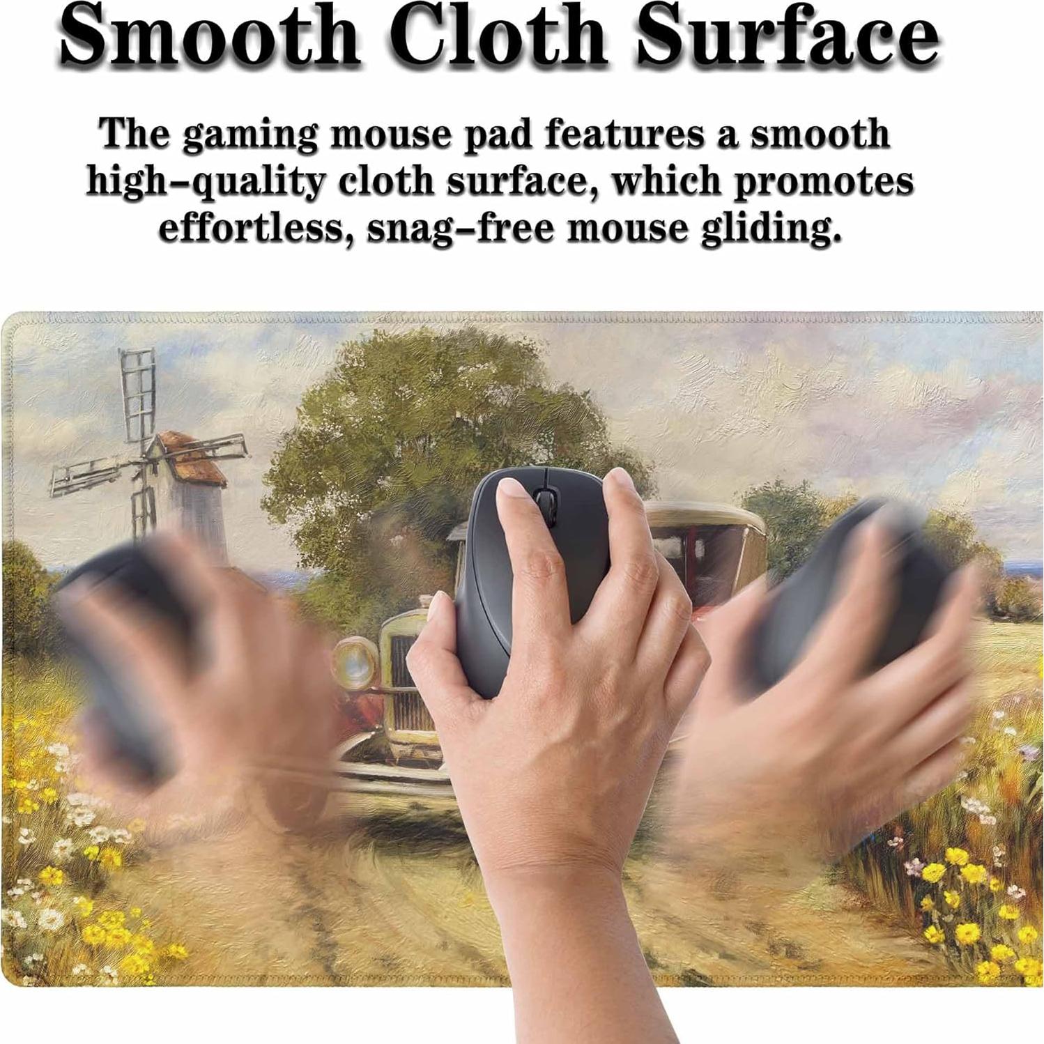 Alfombrilla de Ratón Grande Y YIHANGBEST Girasoles Amarillos 90x40cm