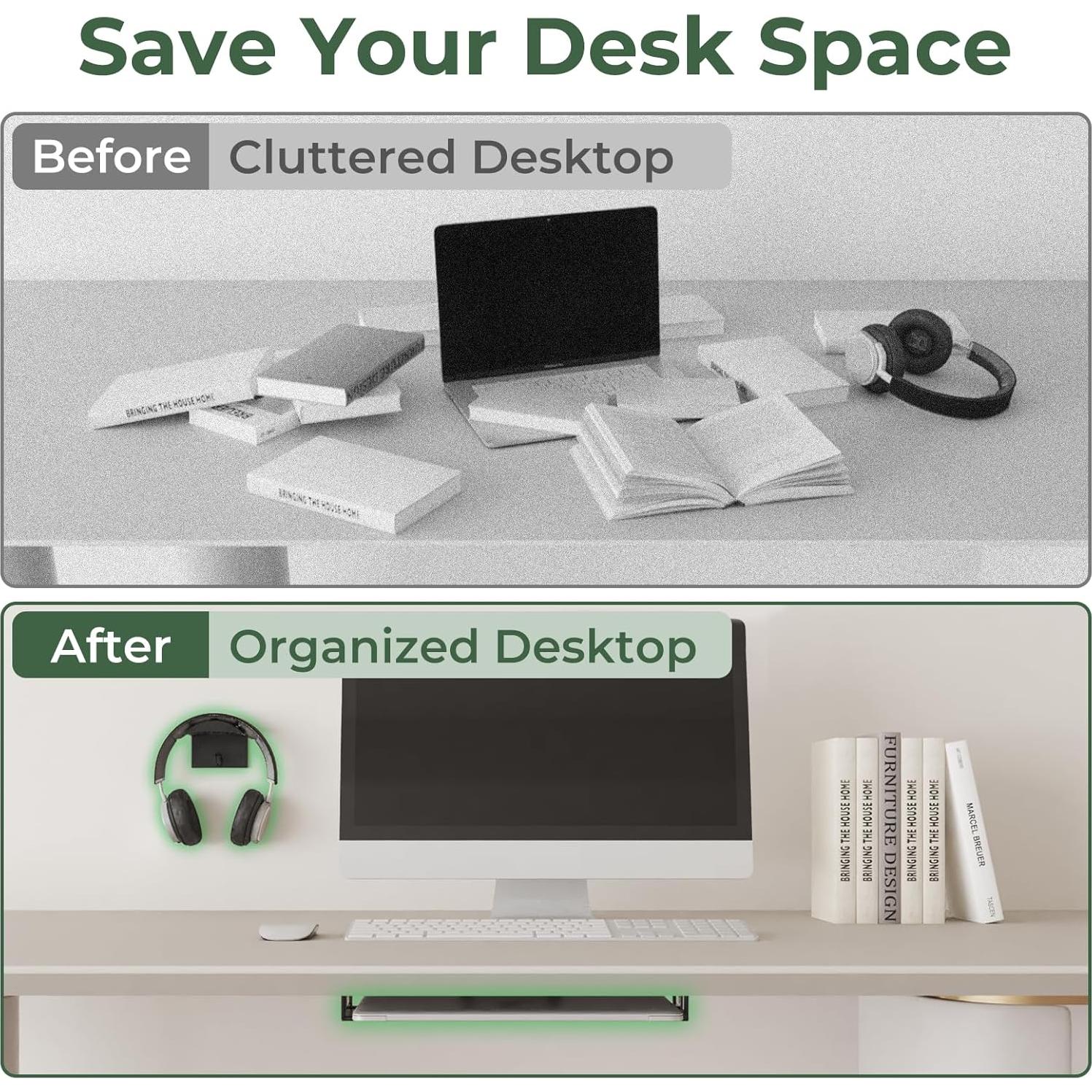 Soporte para Laptop Bajo Escritorio Motiexic - Ahorra Espacio