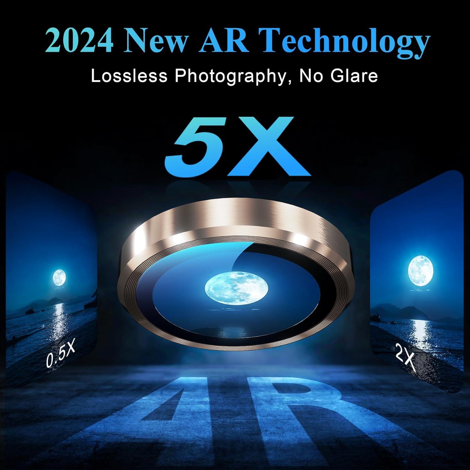 Protector de Lente de Cámara YWXTW para iPhone 16 Pro Max