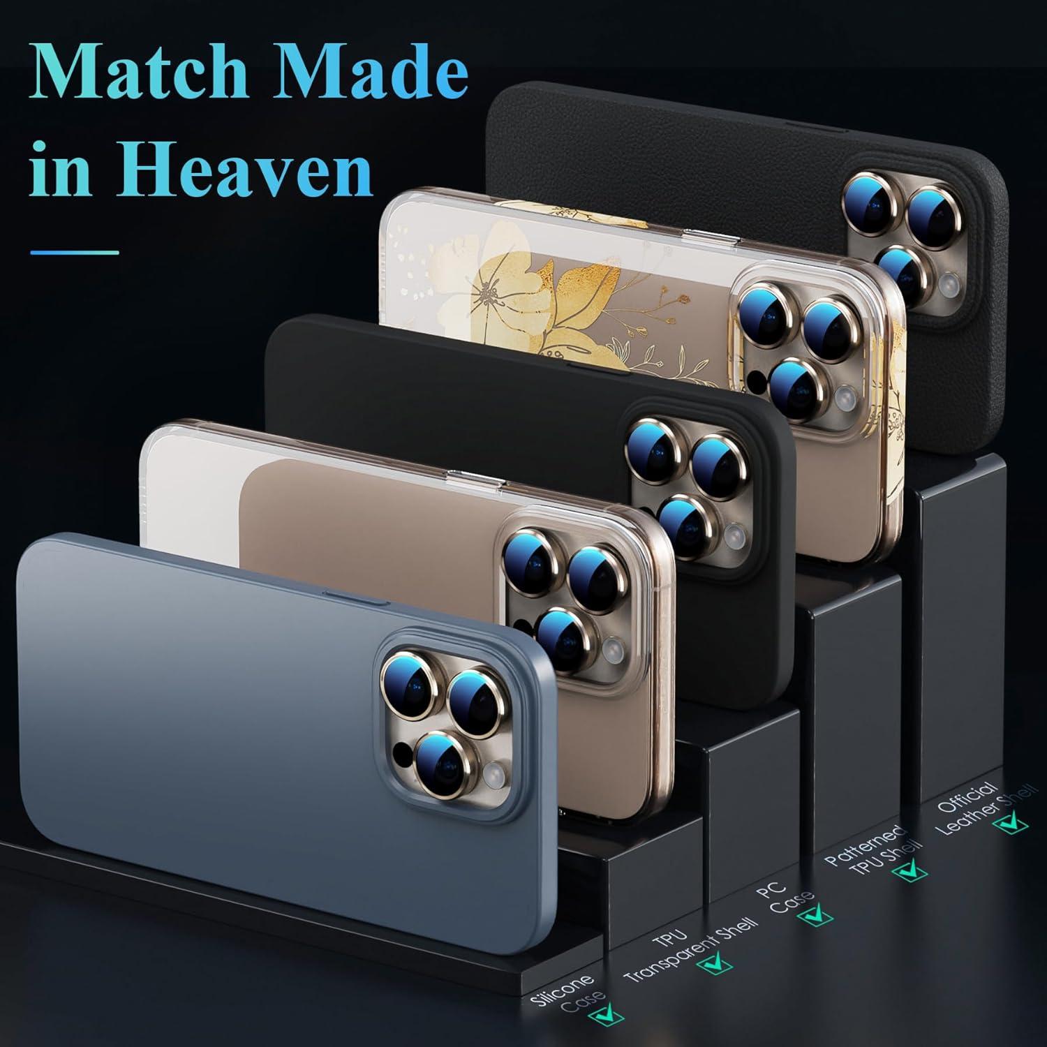 Protector de Lente de Cámara YWXTW para iPhone 16 Pro Max