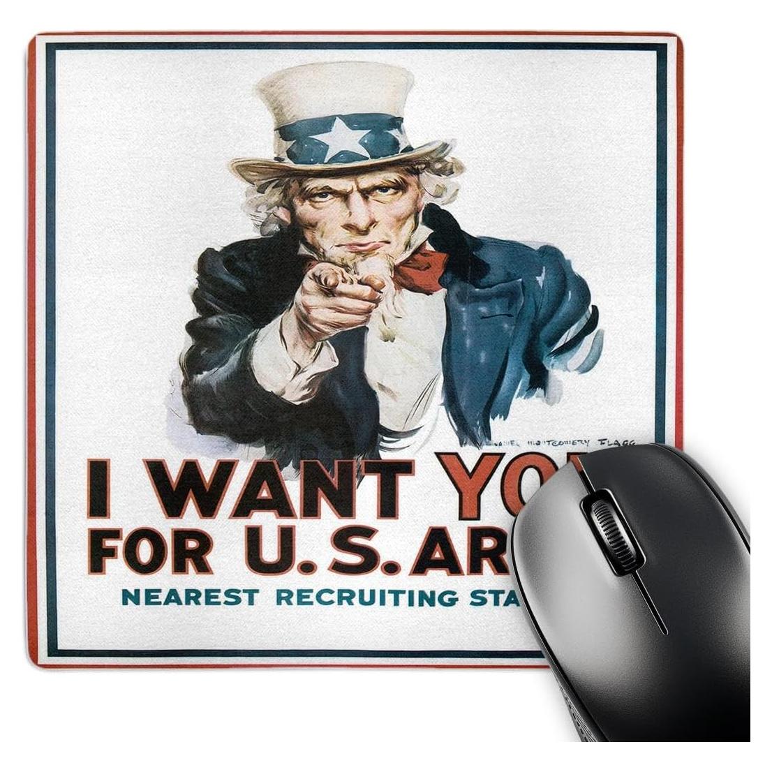 Alfombrilla de Ratón 3dRose Tío Sam Vintage 20.32x20.32cm