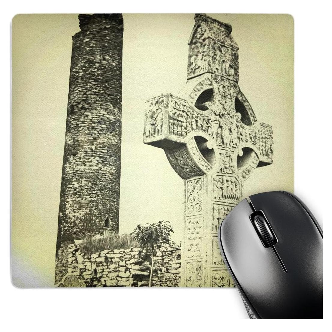 Alfombrilla para Ratón 3dRose Cruz Celta Vintage 20.32 cm