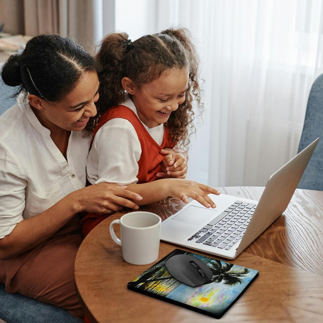 Alfombrilla para Ratón 3dRose Atardecer Honolulu 20x20 cm