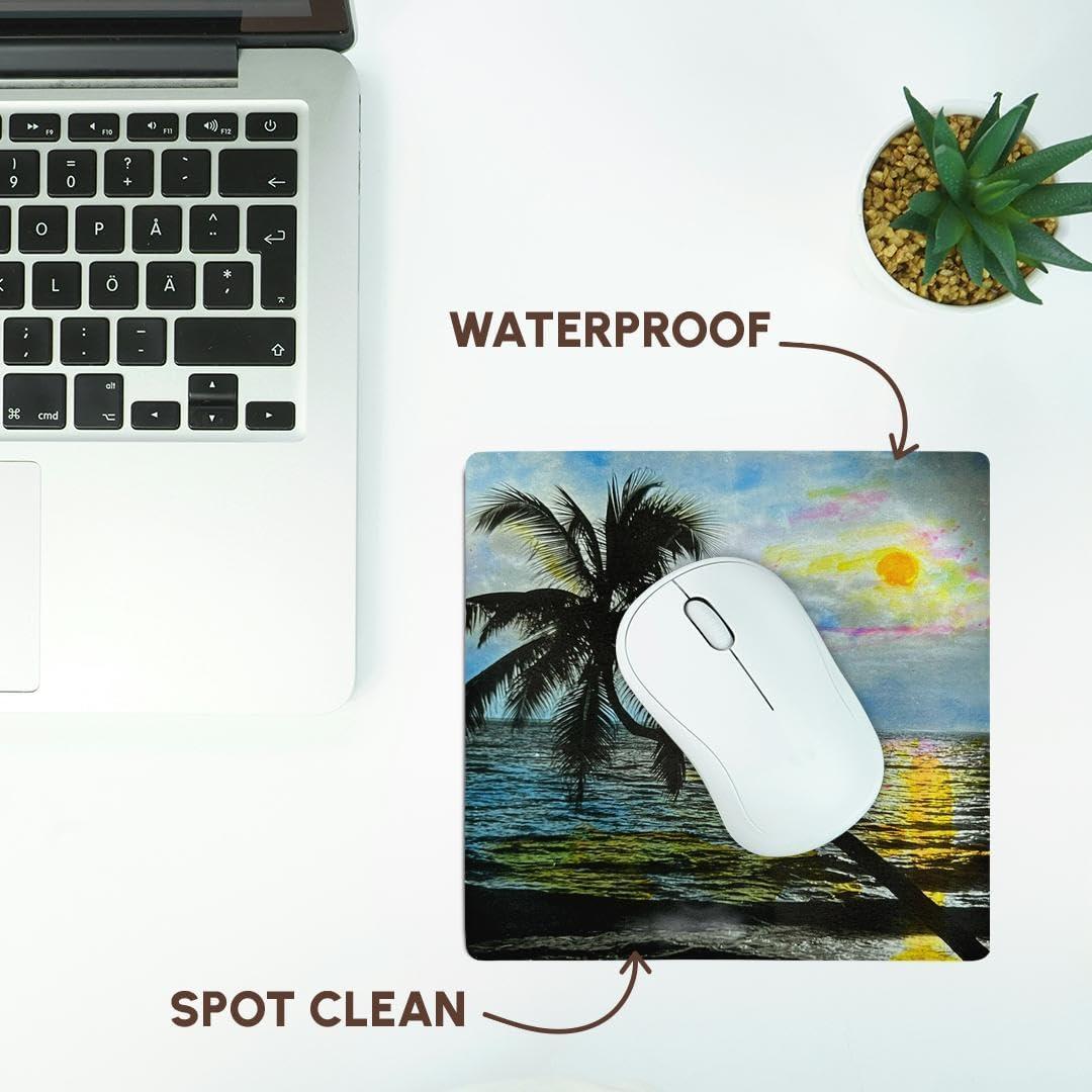 Alfombrilla para Ratón 3dRose Atardecer Honolulu 20x20 cm