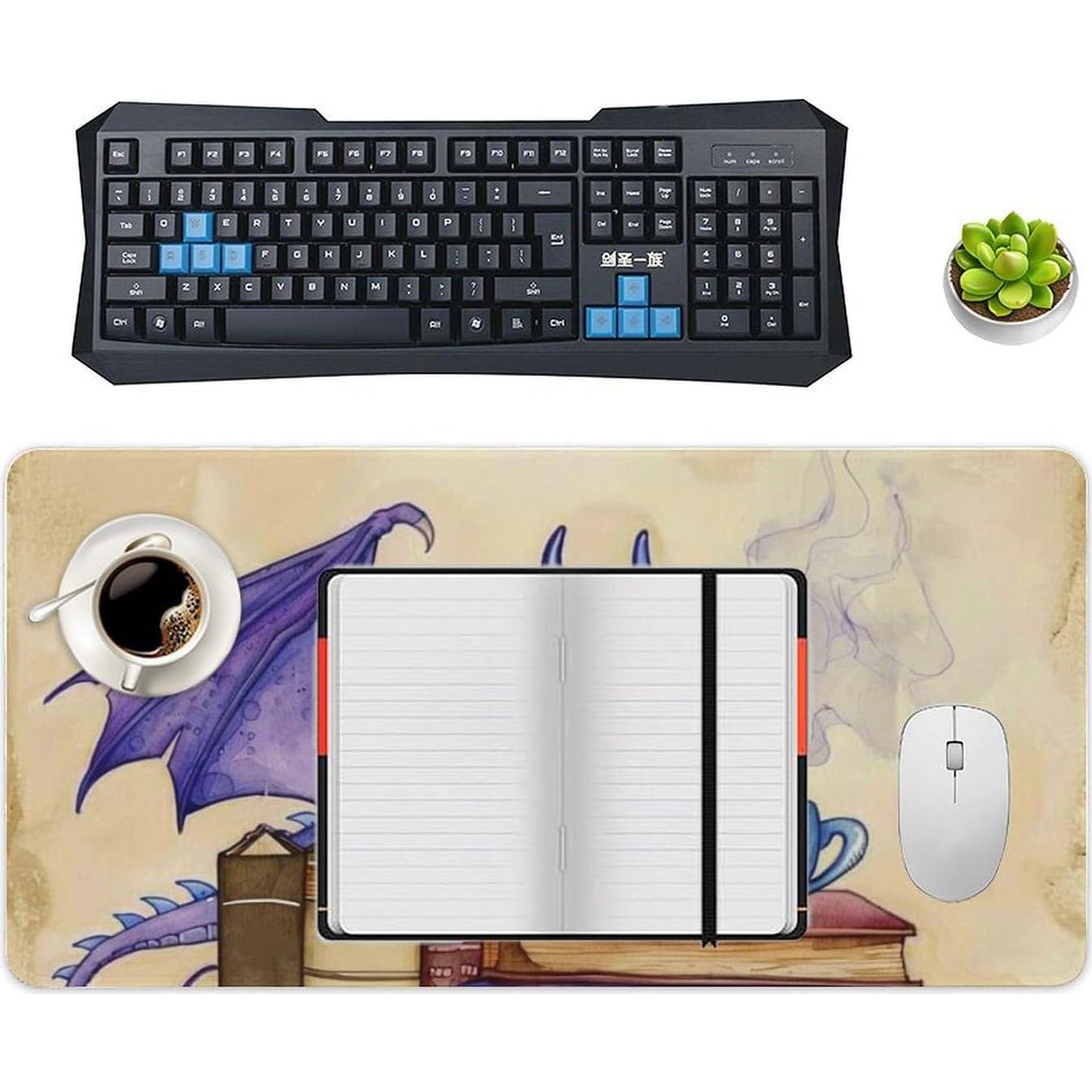 Alfombrilla de Escritorio Grande PailailaiNest Dragón 30x60cm