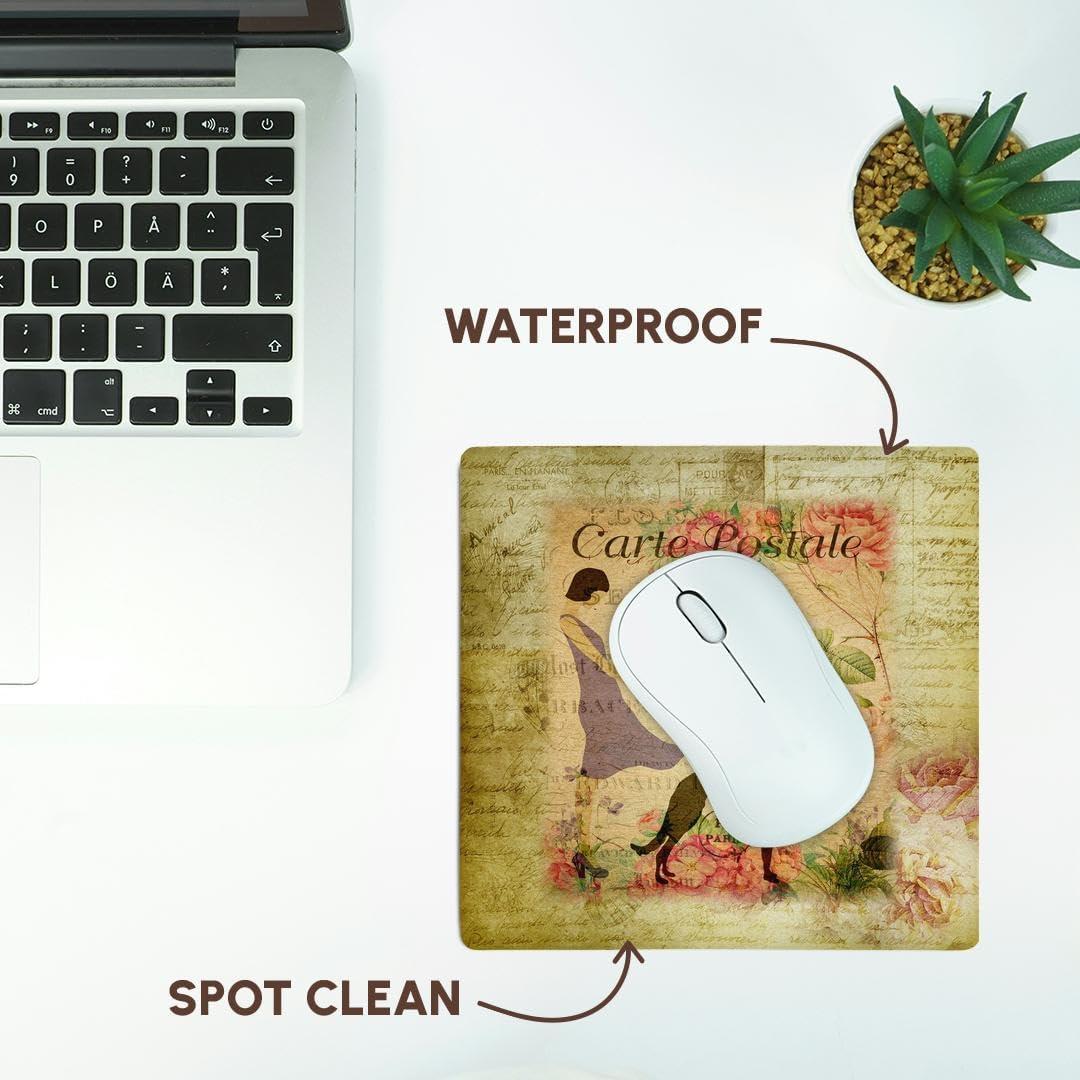 Alfombrilla para Ratón 3dRose Dama Francesa con Perro Galgo